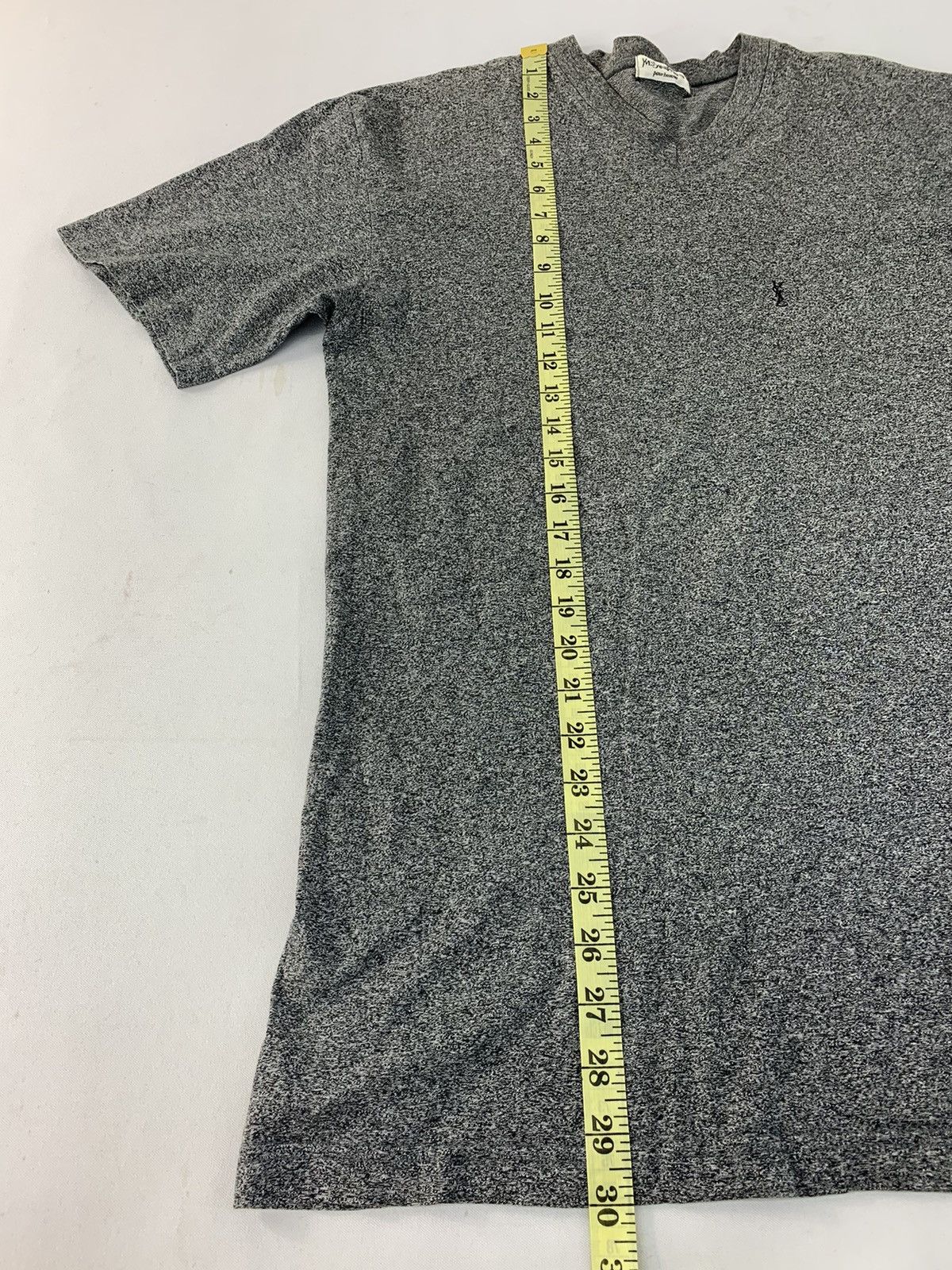 Vintage 90s Yves Saint Lauren Pour Homme Tee Plain Embroidery Design Size US M / EU 48-50 / 2 - 9 Thumbnail