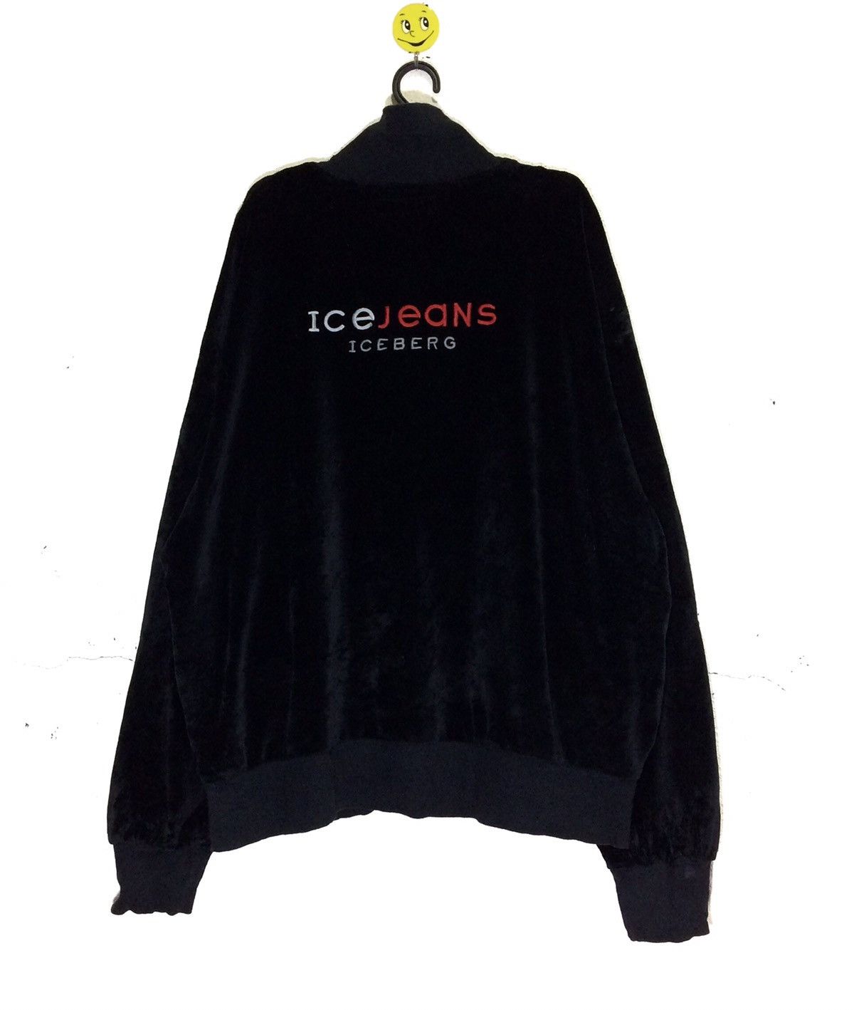 Iceberg Vintage Ice jeans Embroidery Velvet Sweater LAMPO made ITAL Size US L / EU 52-54 / 3 - 1 Thumbnail