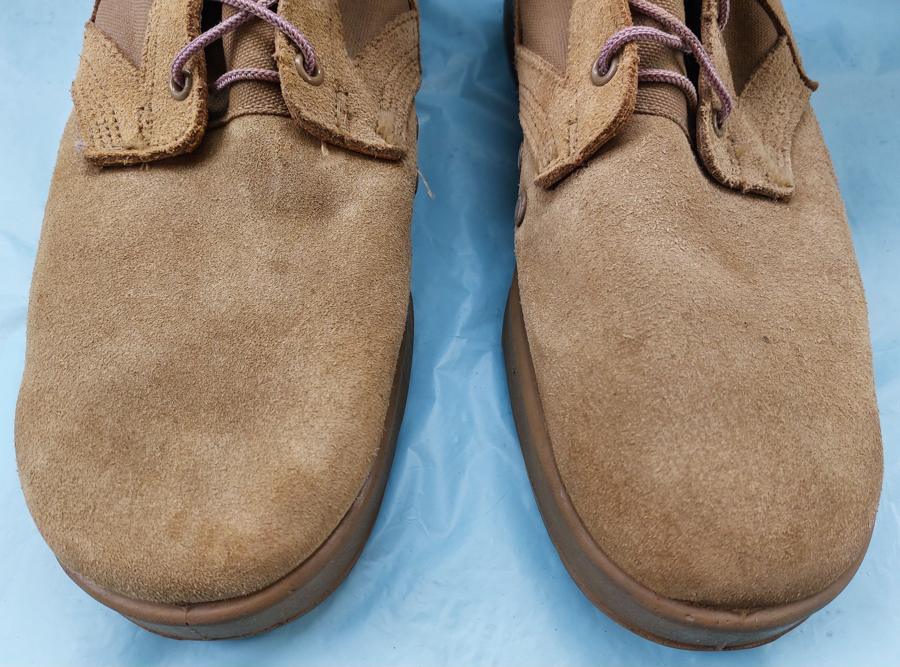 Vibram US ARMY combat desert boots beige suede VIBRAM sole Size US 13 / EU 46 - 4 Thumbnail