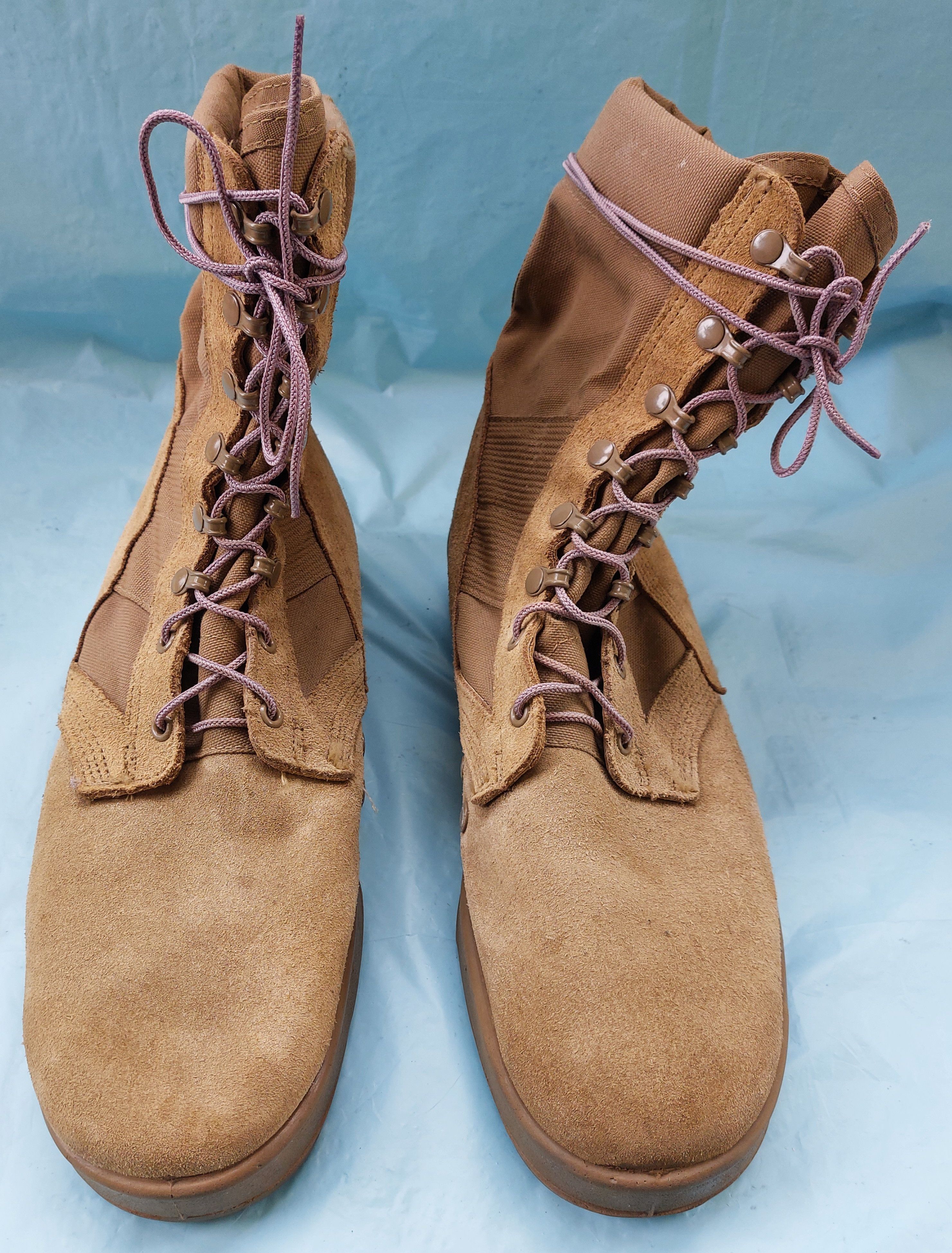 Vibram US ARMY combat desert boots beige suede VIBRAM sole Size US 13 / EU 46 - 3 Thumbnail