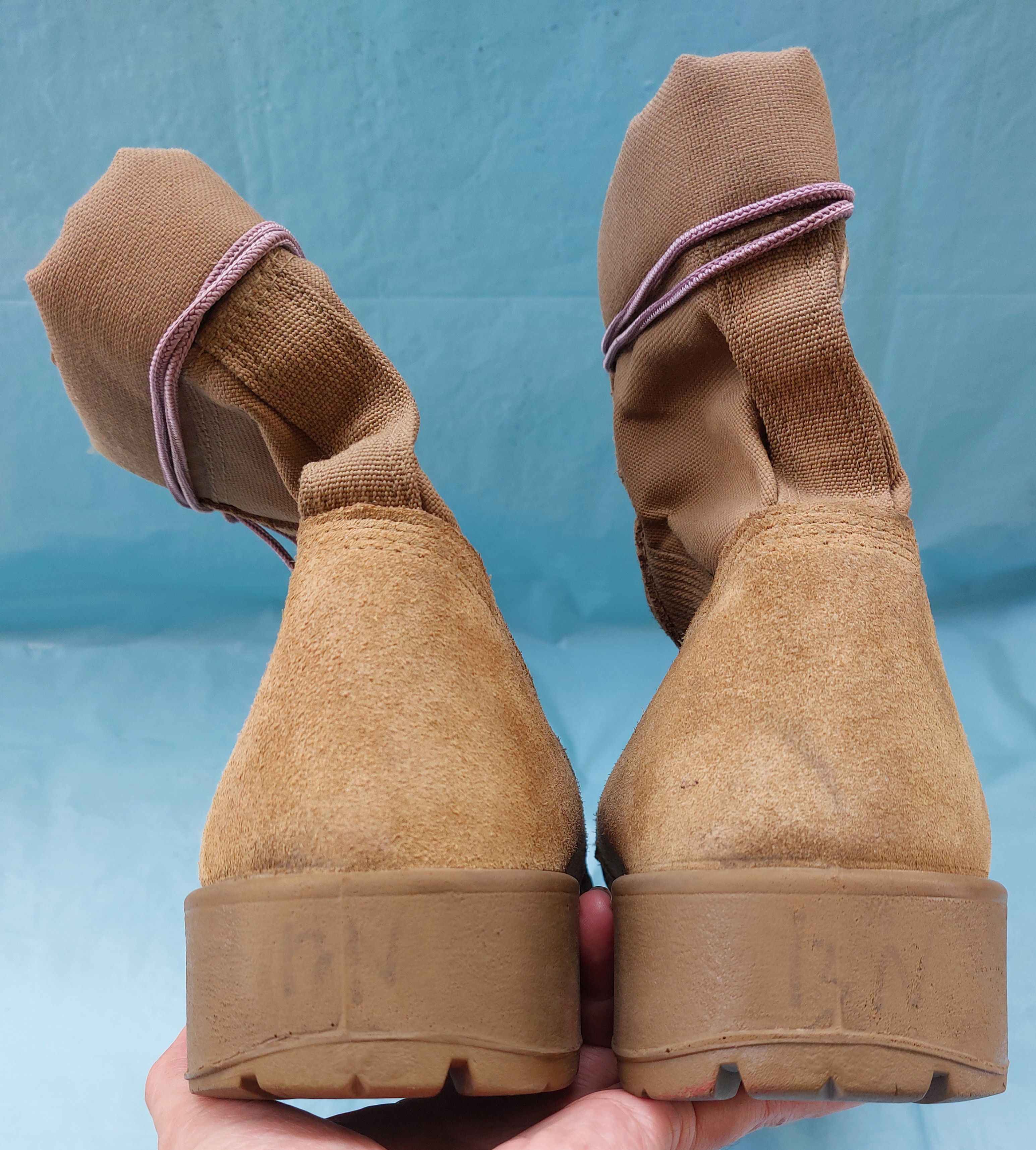 Vibram US ARMY combat desert boots beige suede VIBRAM sole Size US 13 / EU 46 - 6 Thumbnail