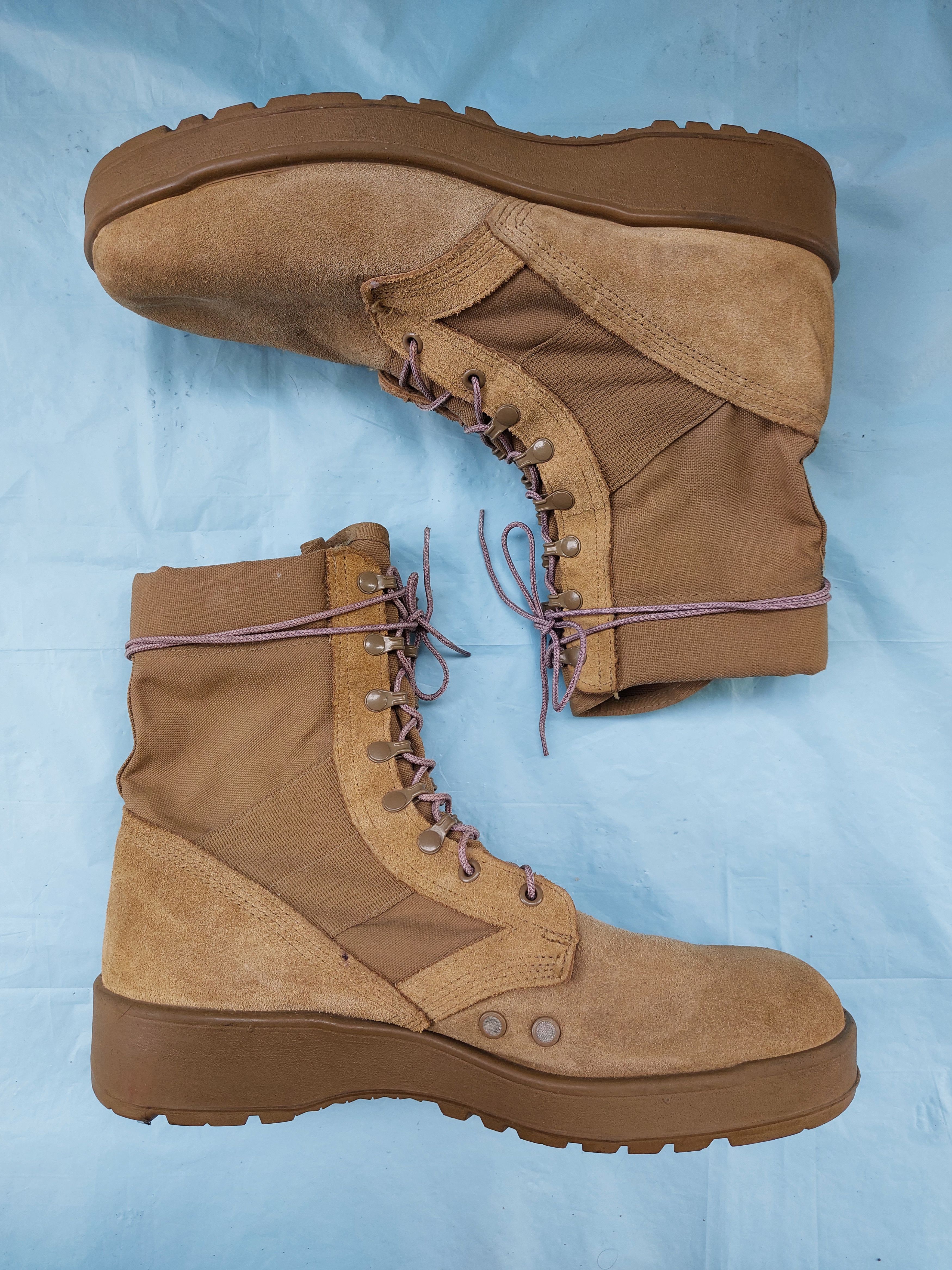 US ARMY combat desert boots beige suede VIBRAM sole