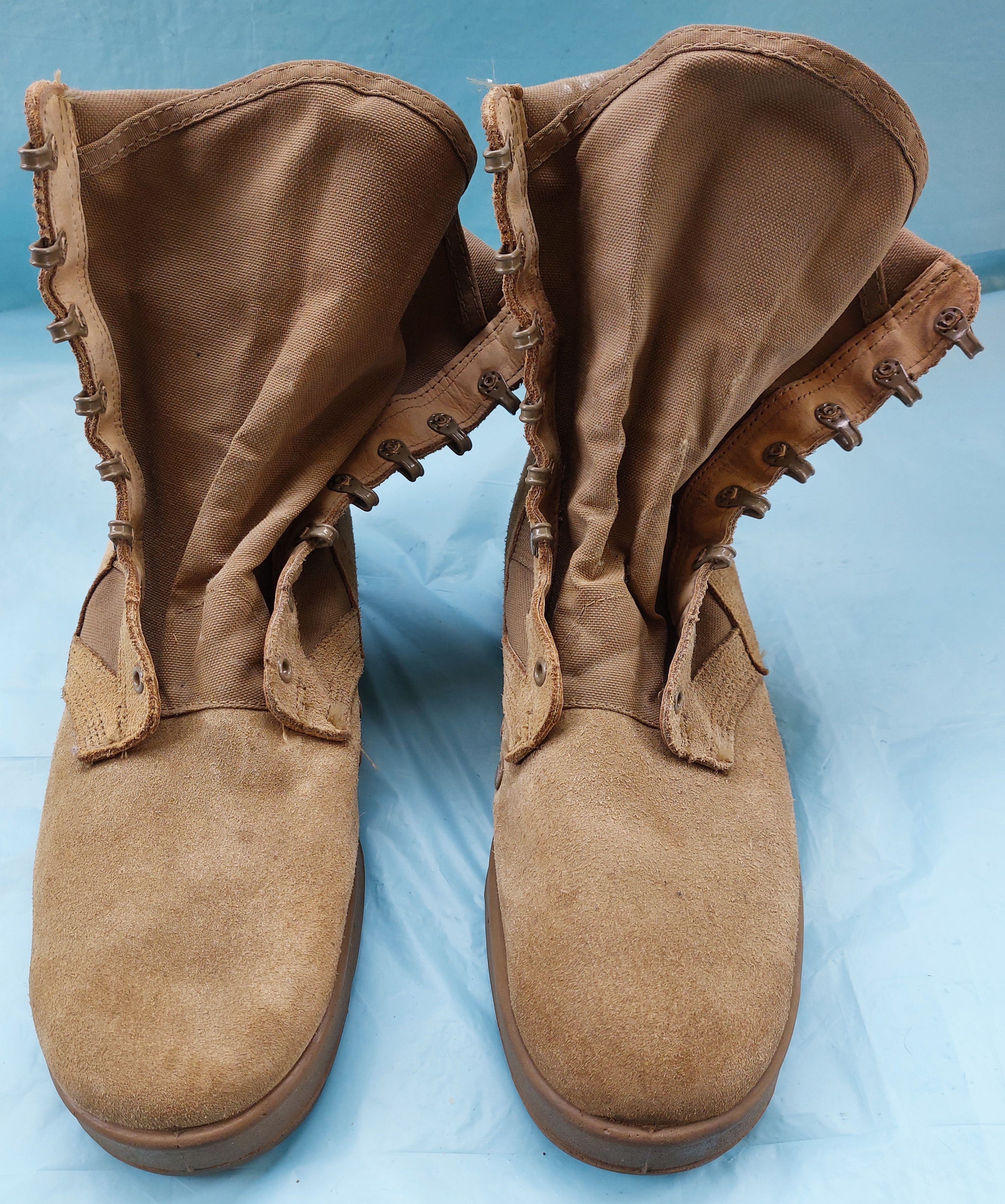 Vibram US ARMY combat desert boots beige suede VIBRAM sole Size US 13 / EU 46 - 9 Thumbnail