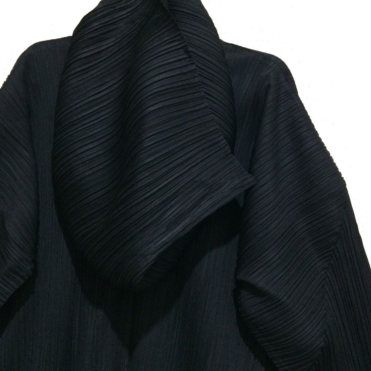 Issey Miyake Pleats Please ISSEY MIYAKE Long Hoodie Zipper Top JAPAN Size US L / EU 52-54 / 3 - 4 Thumbnail