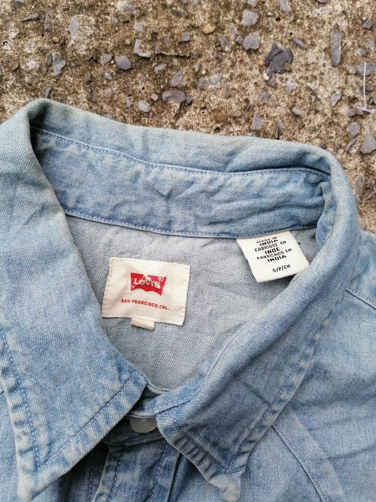 Levi's × Levi's Vintage Clothing Levi's Strauss Denim Buttons Shortsleeve Shirt Size US M / EU 48-50 / 2 - 4 Thumbnail