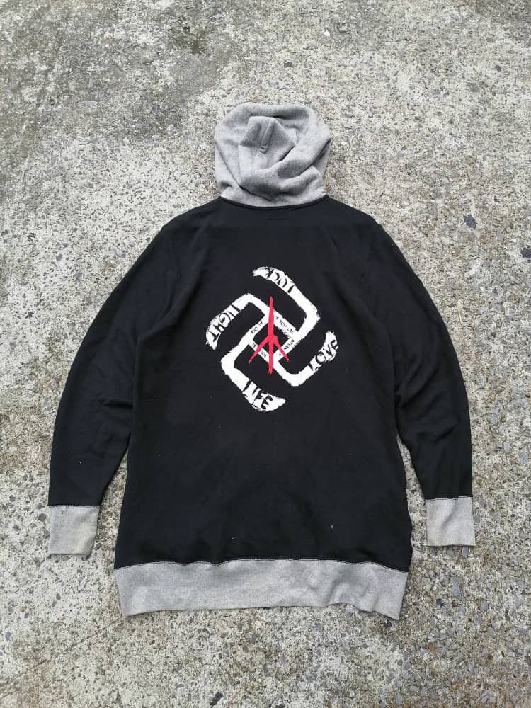 Japanese Brand Happy Peace Japan Cross World Zipper Hoodie Size US M / EU 48-50 / 2 - 1 Thumbnail