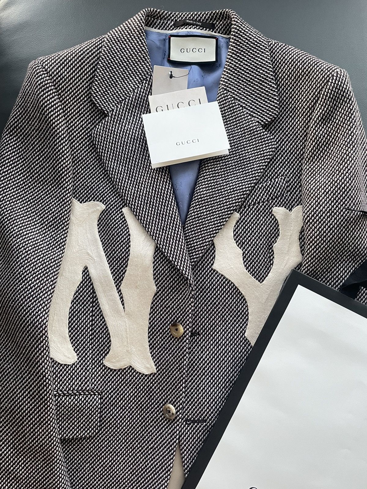 Gucci × New York Yankees $4K NEW Rare Super Runway NY Yankees Limited Edition Blazsr Size US M / EU 48-50 / 2 - 4 Thumbnail