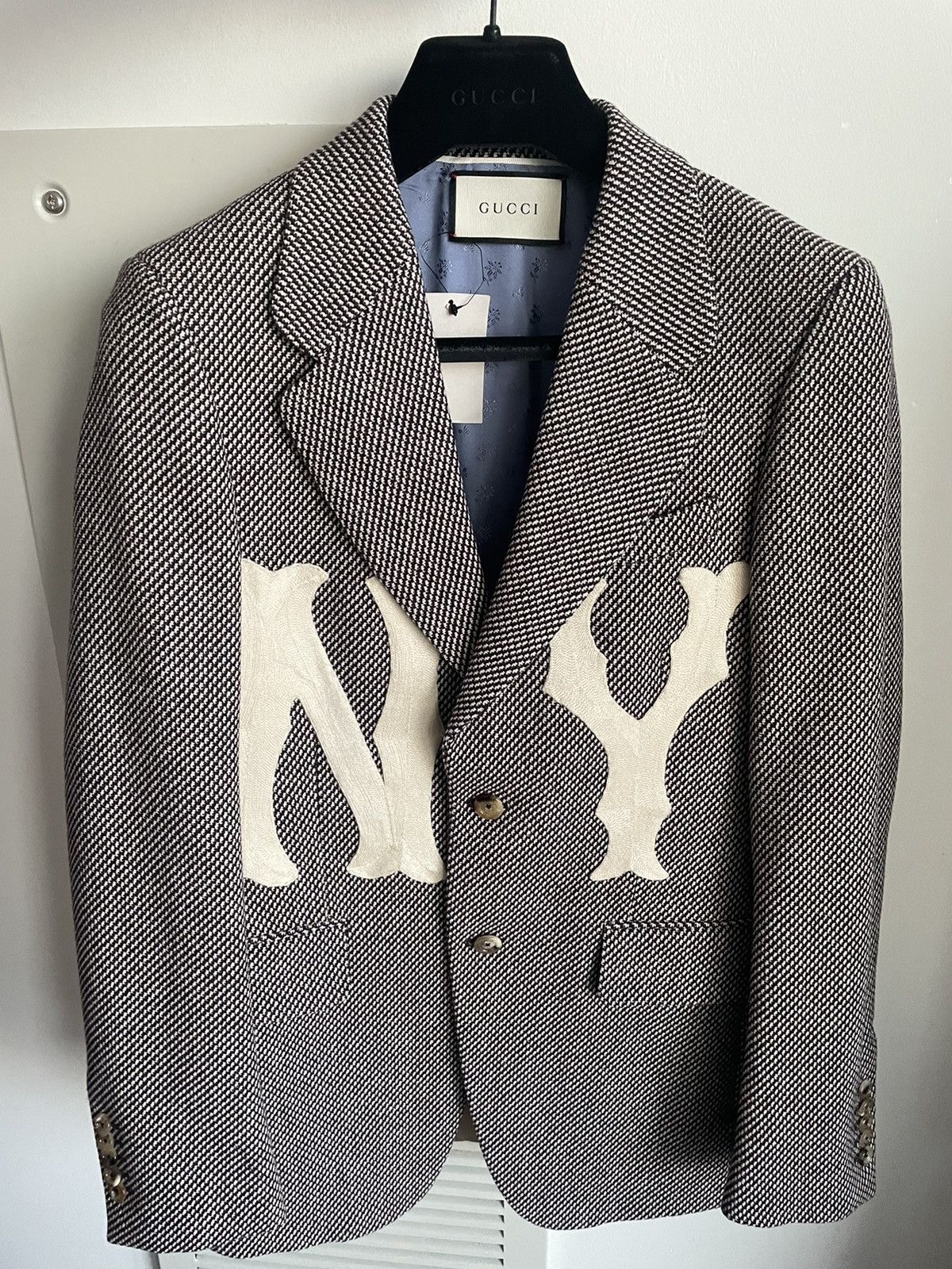 Gucci × New York Yankees $4K NEW Rare Super Runway NY Yankees Limited Edition Blazsr Size US M / EU 48-50 / 2 - 2 Thumbnail