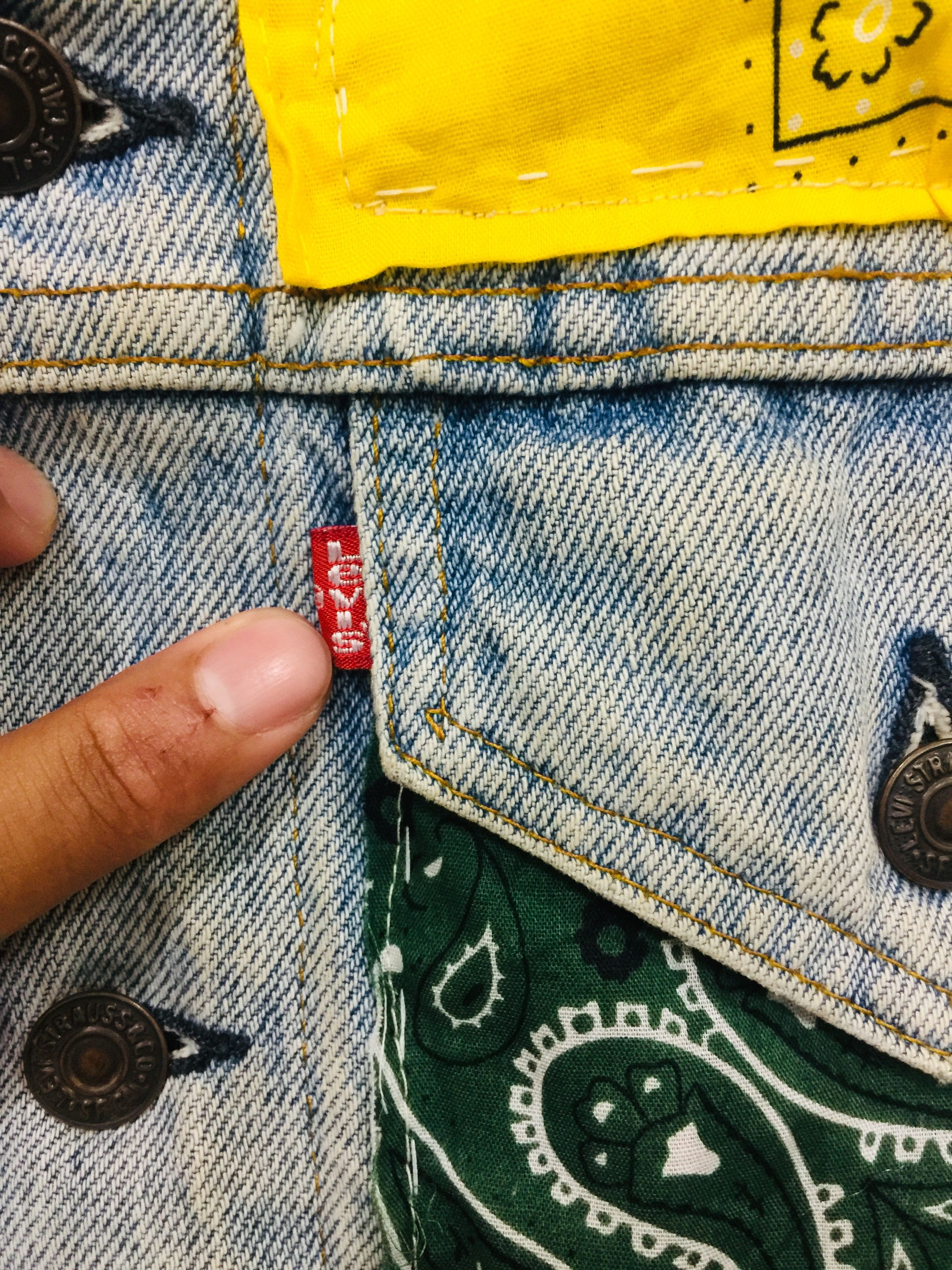 Japanese Brand × Levi's Vintage Clothing Vintage Levis 80s Bandana Travis Scott Fashion Style Size US M / EU 48-50 / 2 - 5 Thumbnail