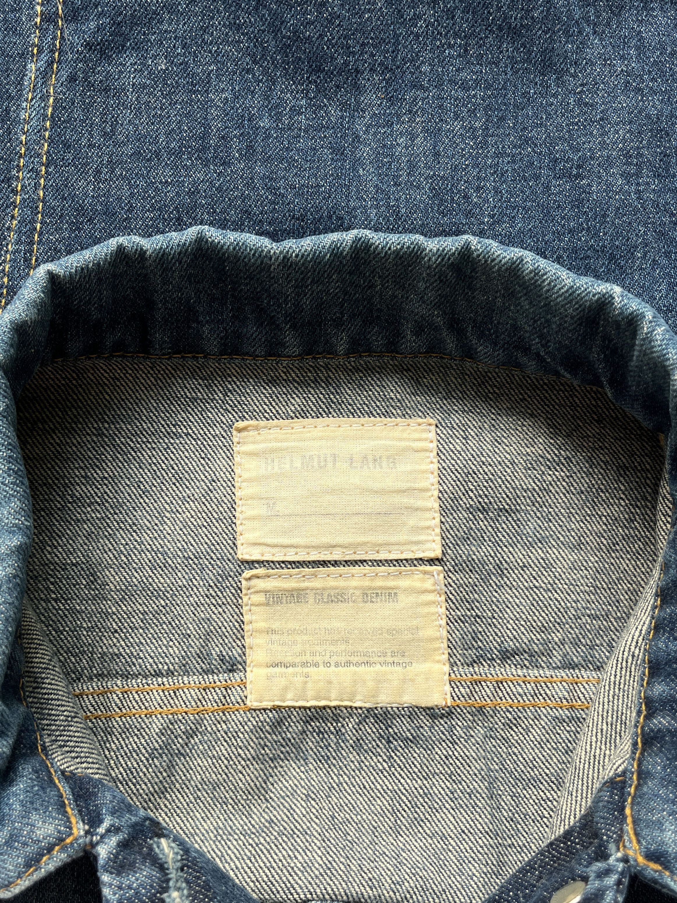 Helmut Lang ⚡️QUICK SALE⚡️1990's Helmut Lang Blue Denim Jean Jacket Size US S / EU 44-46 / 1 - 4 Thumbnail