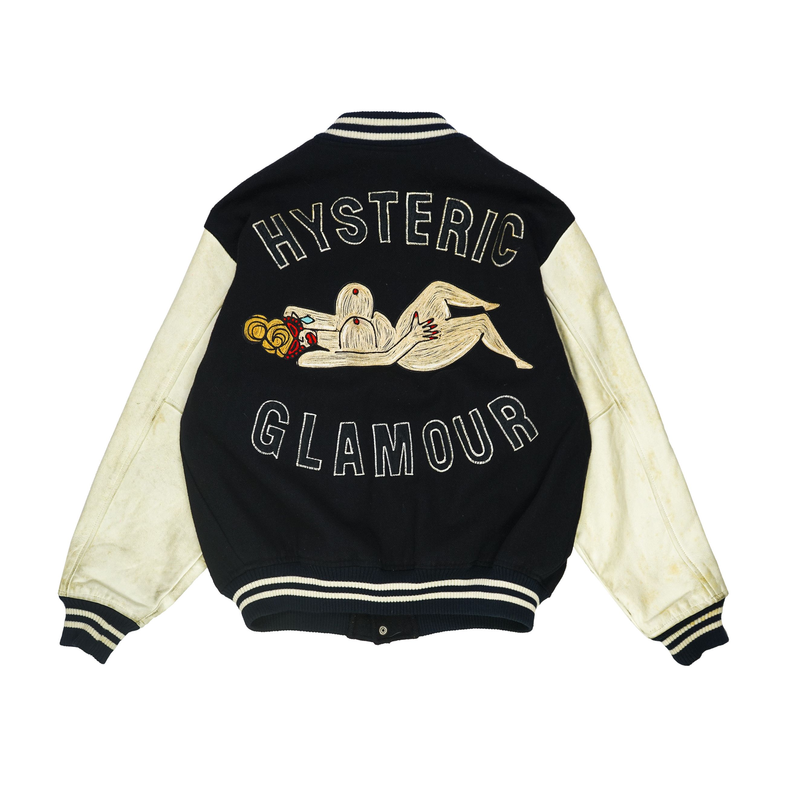 Hysteric Glamour 90's Pinup Varsity Jacket Size US L / EU 52-54 / 3 - 1 Thumbnail