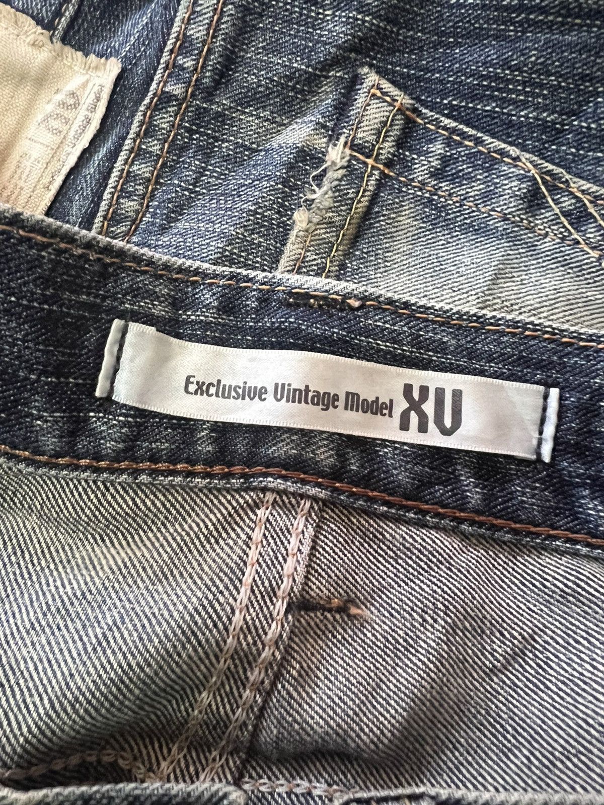 Japanese Brand Vintage Edwin Distressed Washer Flare Denim Pants Size US 34 / EU 50 - 8 Thumbnail