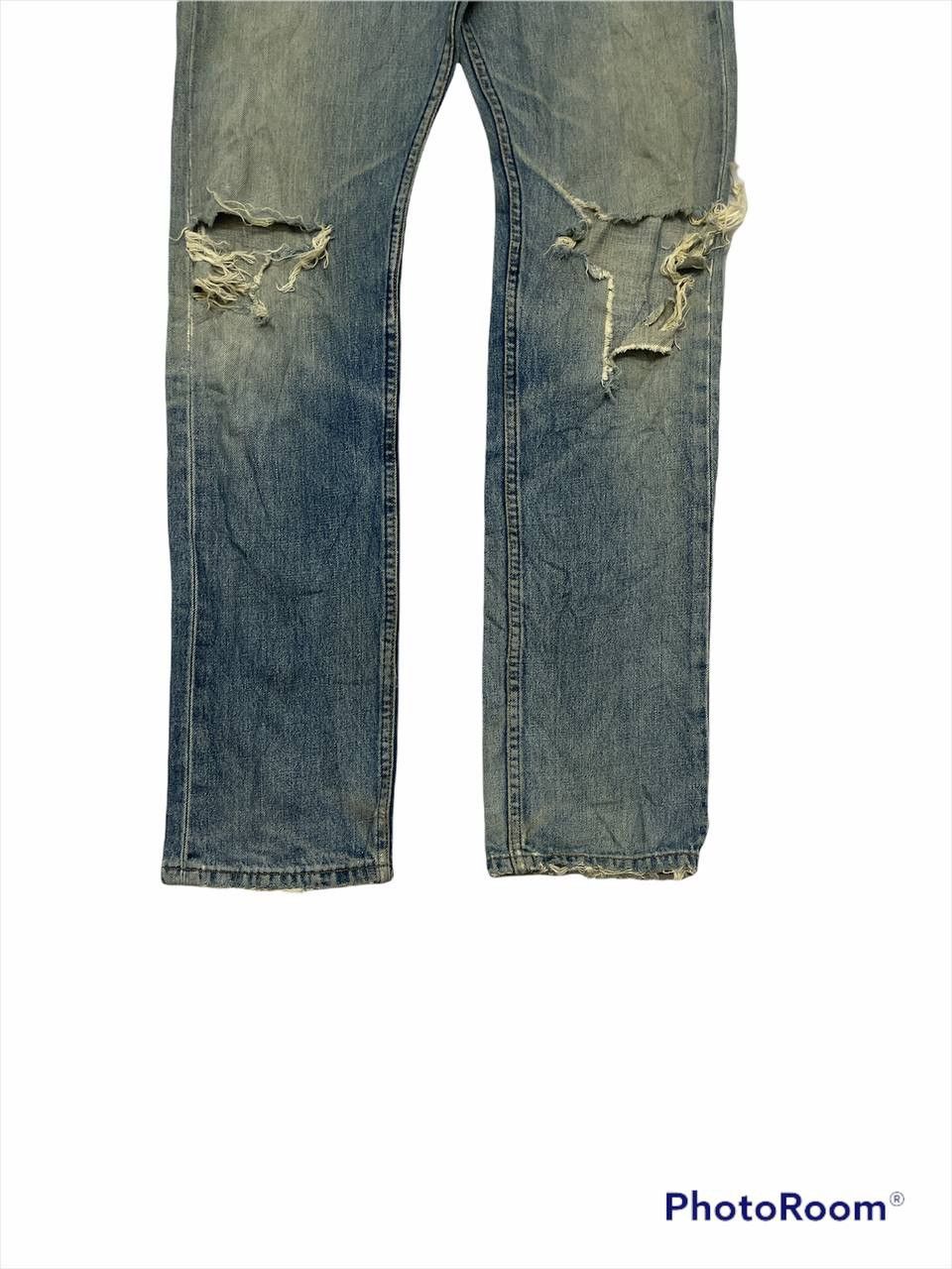 Levi's × Vintage Vintage 80’s Levis 505 Distressed Denim Kurt Kobain Style Size US 32 / EU 48 - 3 Thumbnail