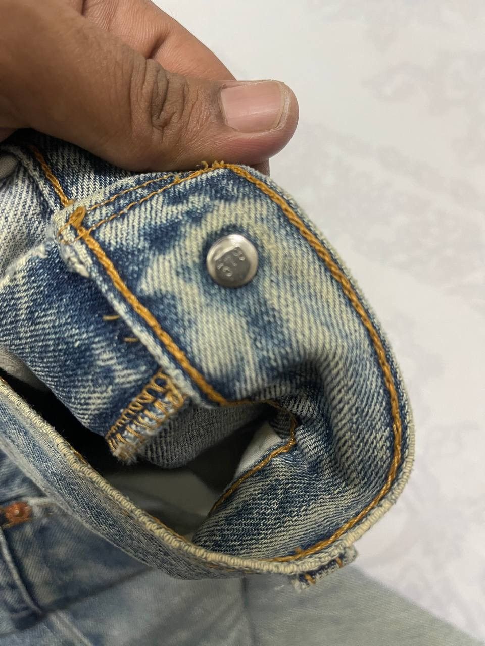 Levi's × Vintage Vintage 80’s Levis 505 Distressed Denim Kurt Kobain Style Size US 32 / EU 48 - 9 Thumbnail