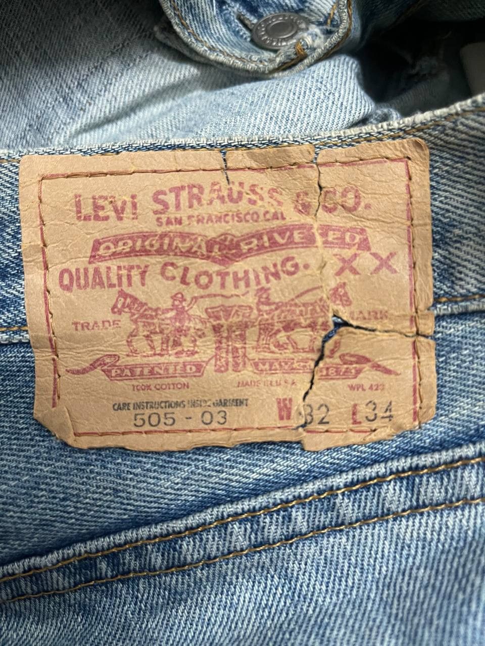 Levi's × Vintage Vintage 80’s Levis 505 Distressed Denim Kurt Kobain Style Size US 32 / EU 48 - 6 Thumbnail