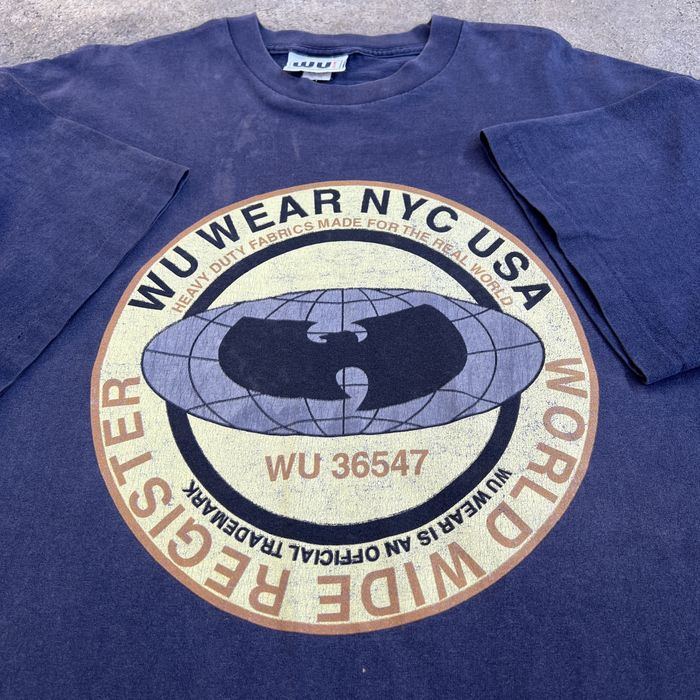 Vintage Vintage Wu Tang Clan Wu Wear Logo T-Shirt hip hop odb Size US XL / EU 56 / 4 - 2 Preview