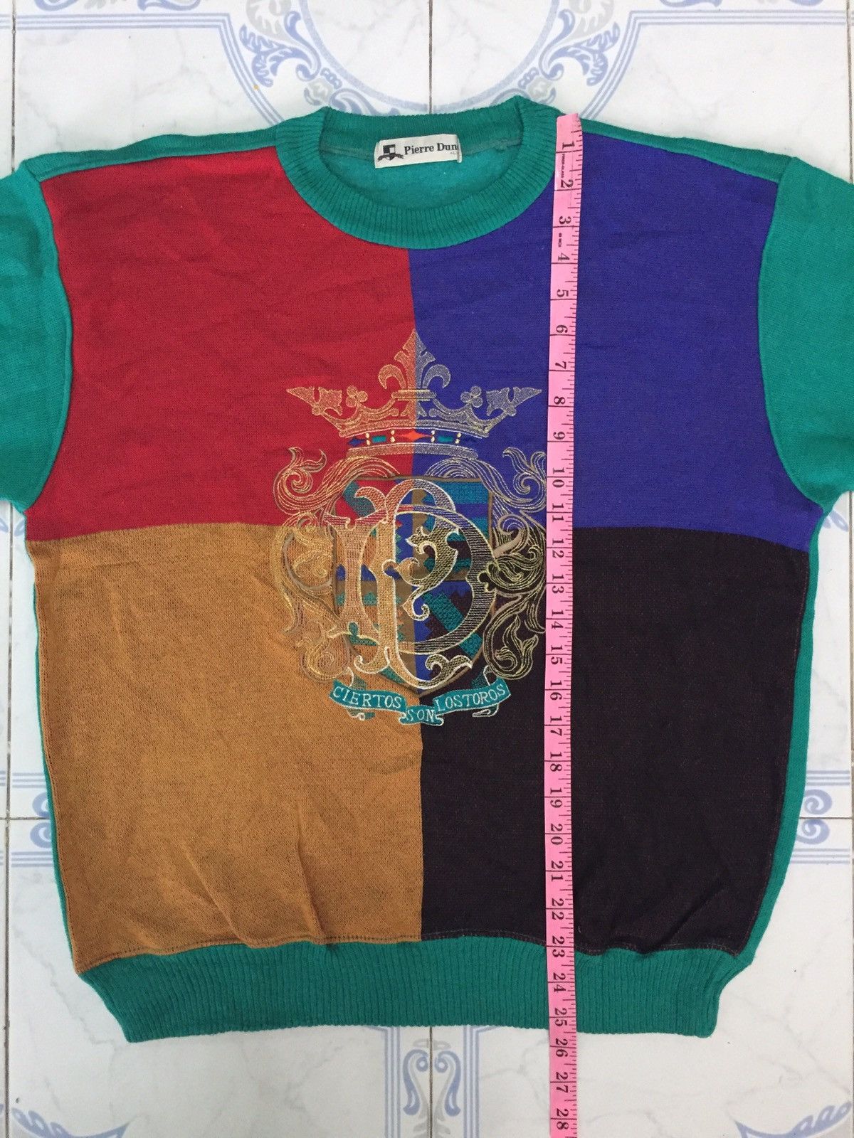 Japanese Brand Pierre dune block colour style sweater/sweatshirt Size US L / EU 52-54 / 3 - 14 Thumbnail