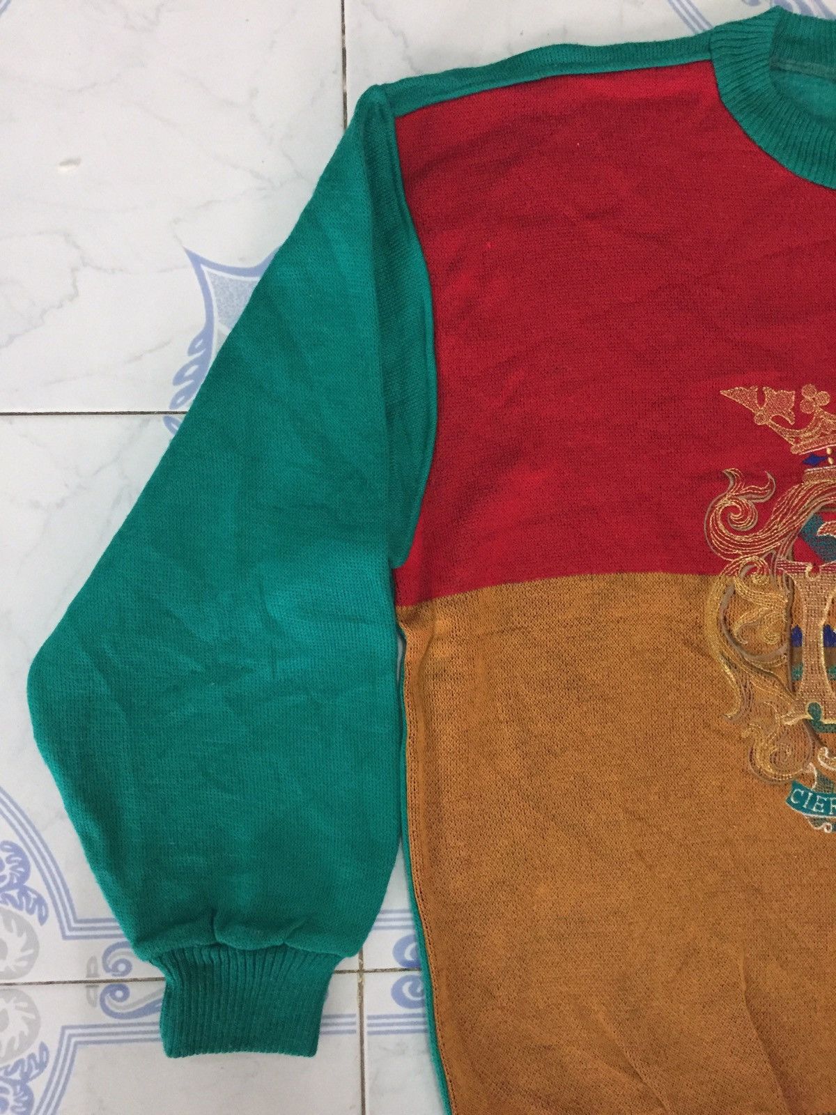 Japanese Brand Pierre dune block colour style sweater/sweatshirt Size US L / EU 52-54 / 3 - 2 Thumbnail