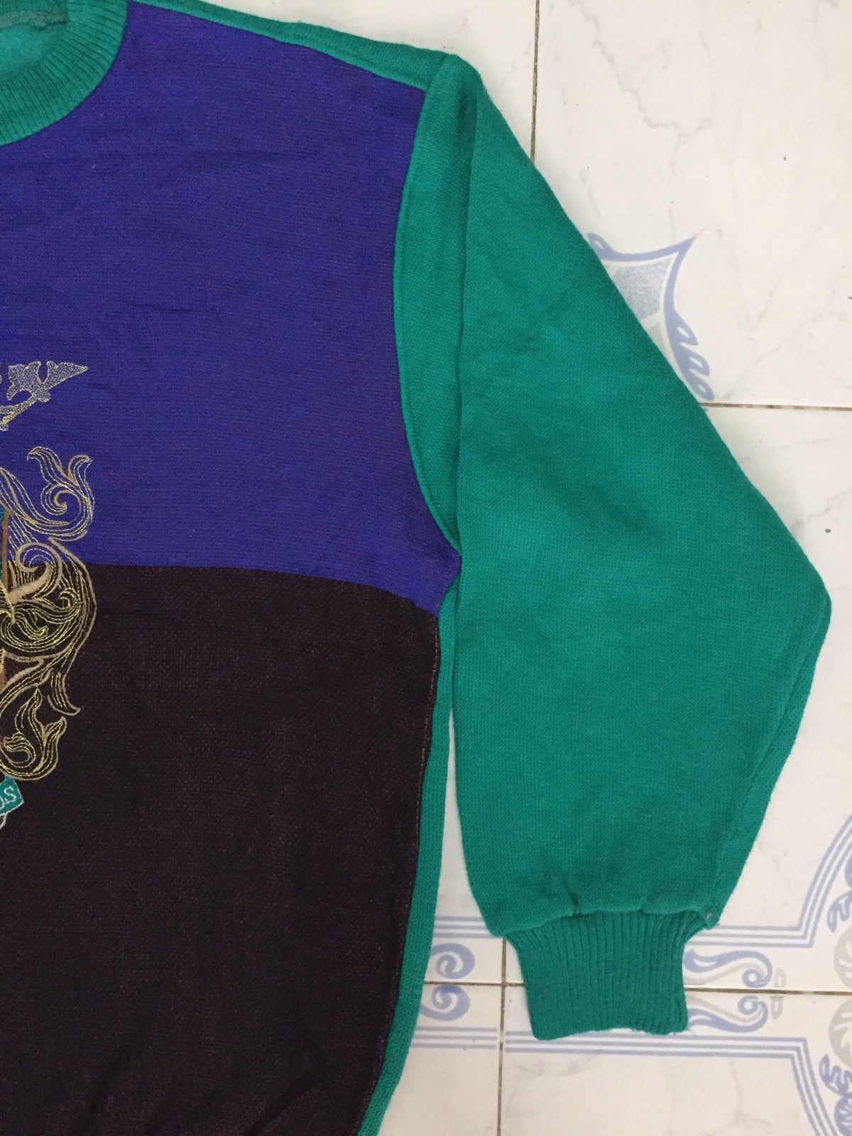 Japanese Brand Pierre dune block colour style sweater/sweatshirt Size US L / EU 52-54 / 3 - 4 Thumbnail