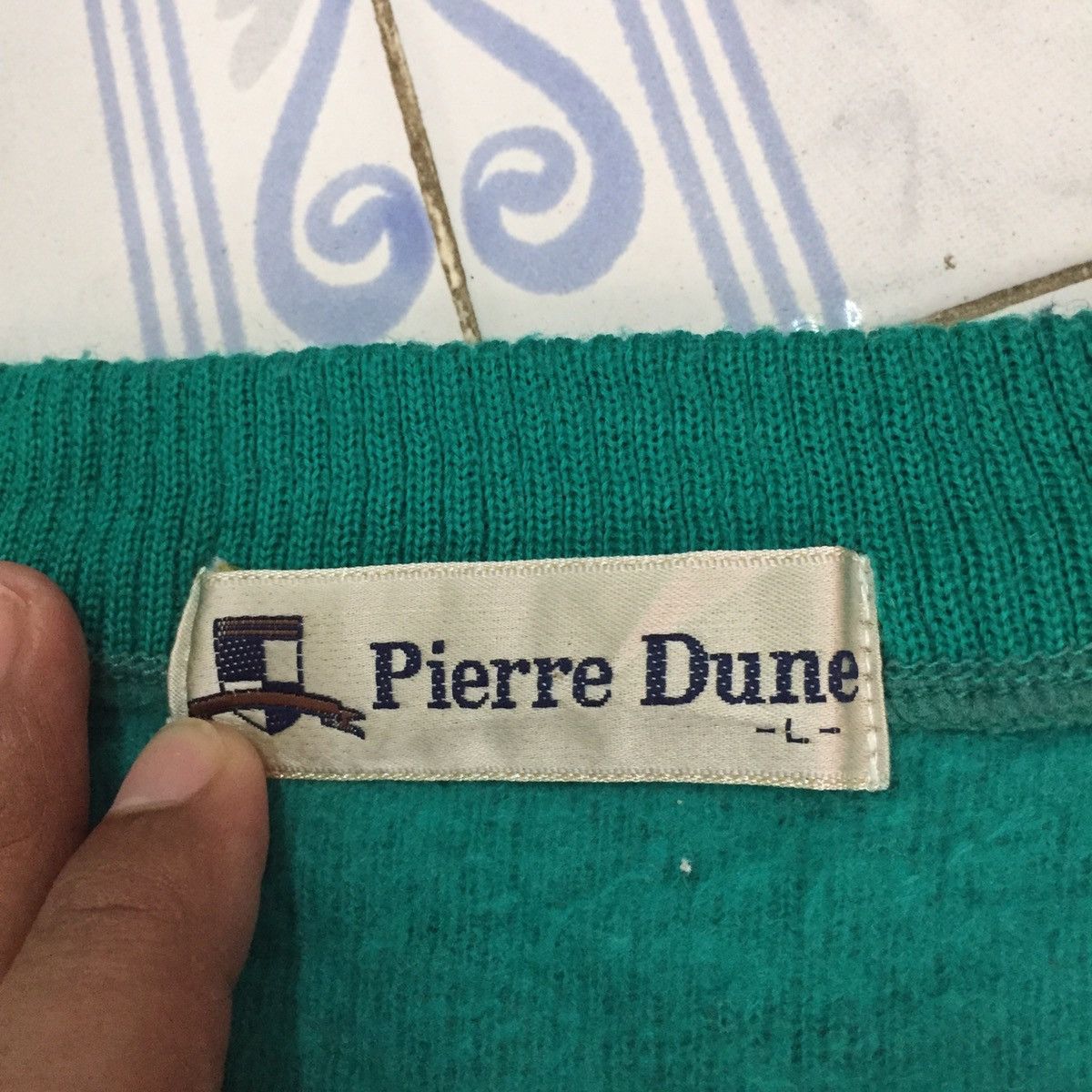 Japanese Brand Pierre dune block colour style sweater/sweatshirt Size US L / EU 52-54 / 3 - 10 Thumbnail