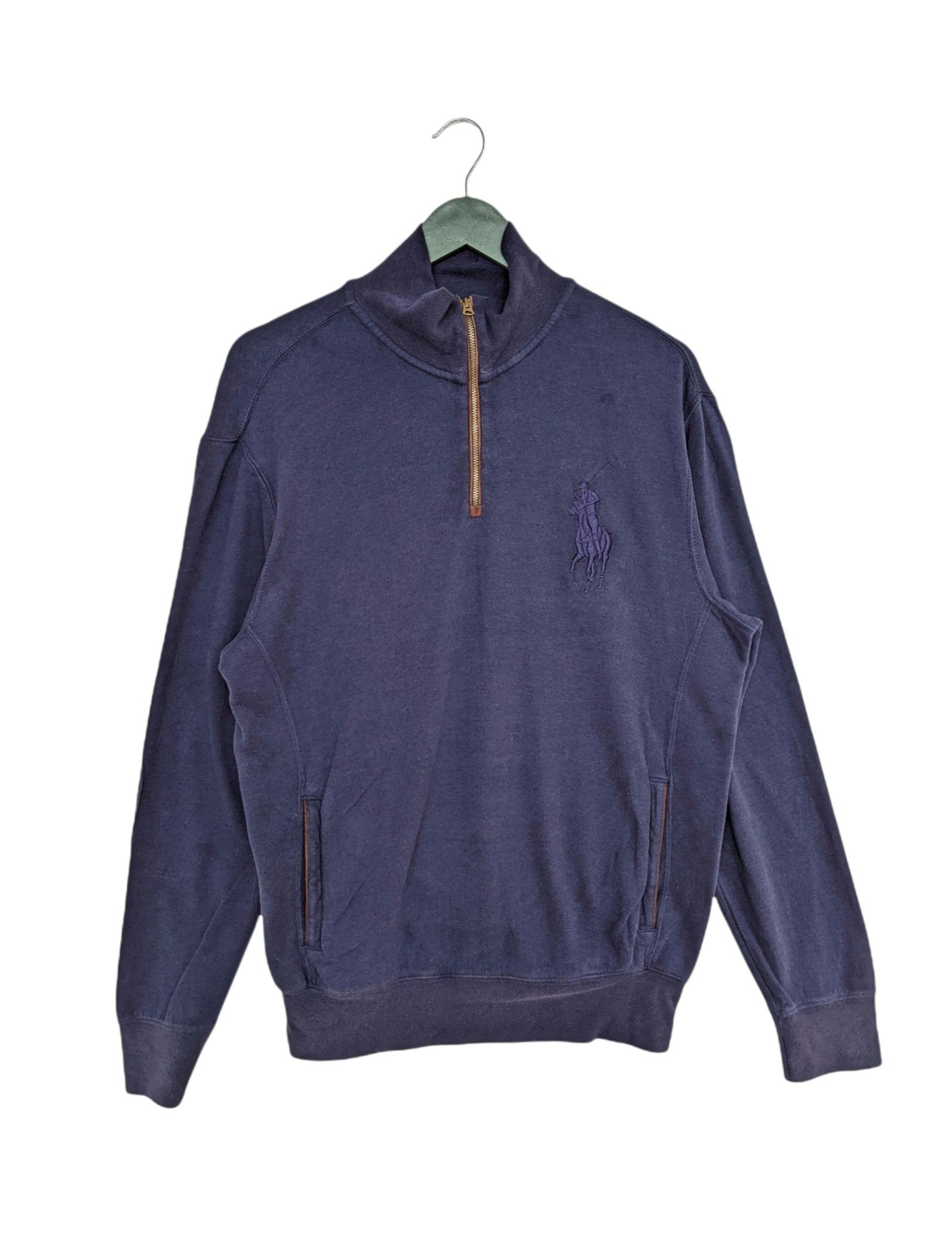Polo Ralph Lauren Vintage Polo by Ralph Lauren Half Zip Sweatshirt Size US L / EU 52-54 / 3 - 1 Thumbnail