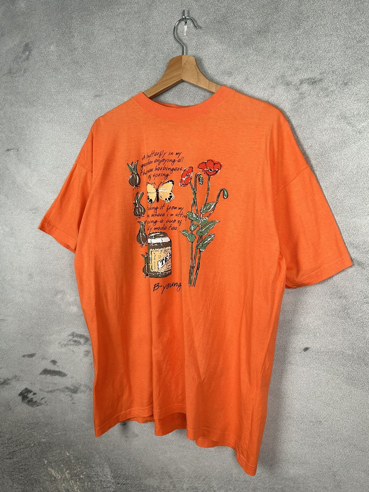 Vintage Vintage Flowers Graphic Tee Retro Streetwear Size US L / EU 52-54 / 3 - 2 Thumbnail