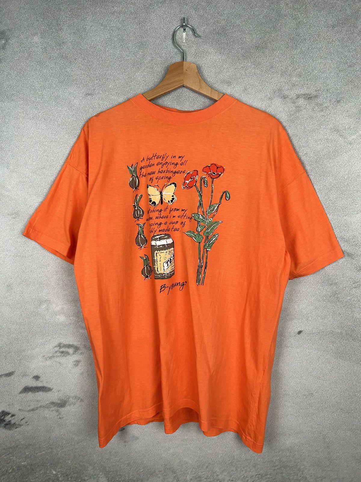 Vintage Vintage Flowers Graphic Tee Retro Streetwear Size US L / EU 52-54 / 3 - 1 Thumbnail