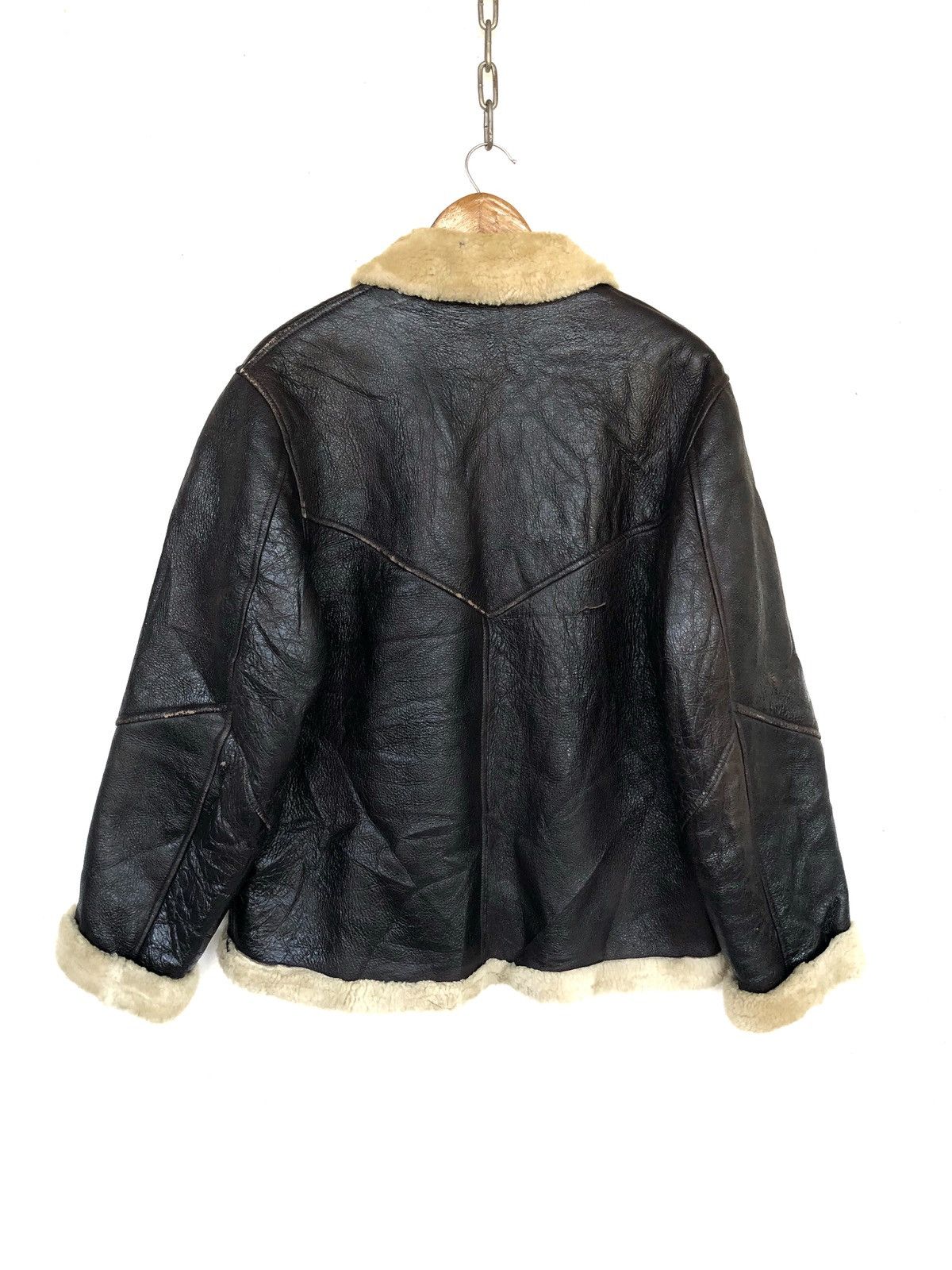 50 Cent Flight Aviator B-3 Sheepskin Shearling Jacket Size US M / EU 48-50 / 2 - 5 Thumbnail