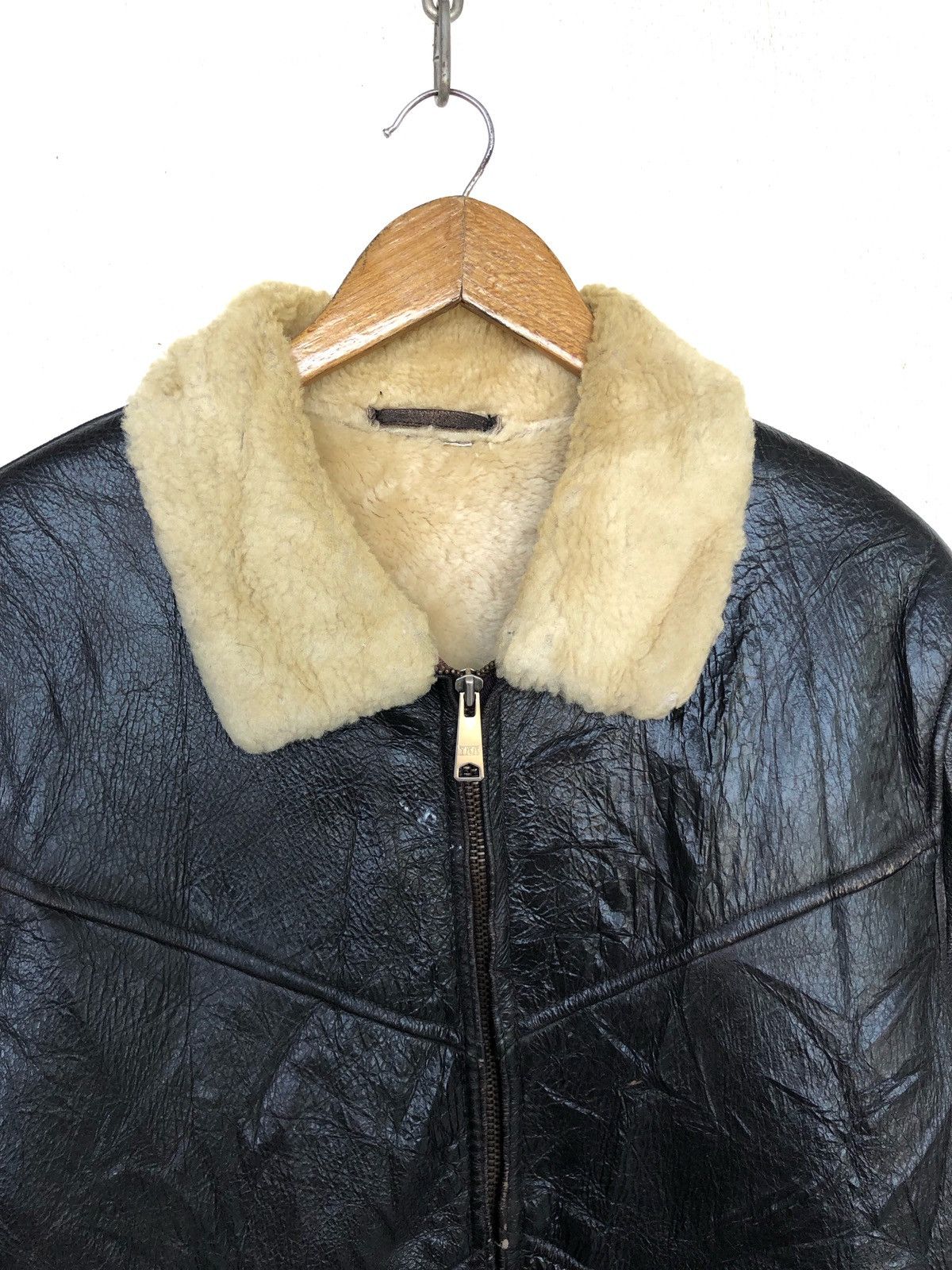 50 Cent Flight Aviator B-3 Sheepskin Shearling Jacket Size US M / EU 48-50 / 2 - 6 Thumbnail