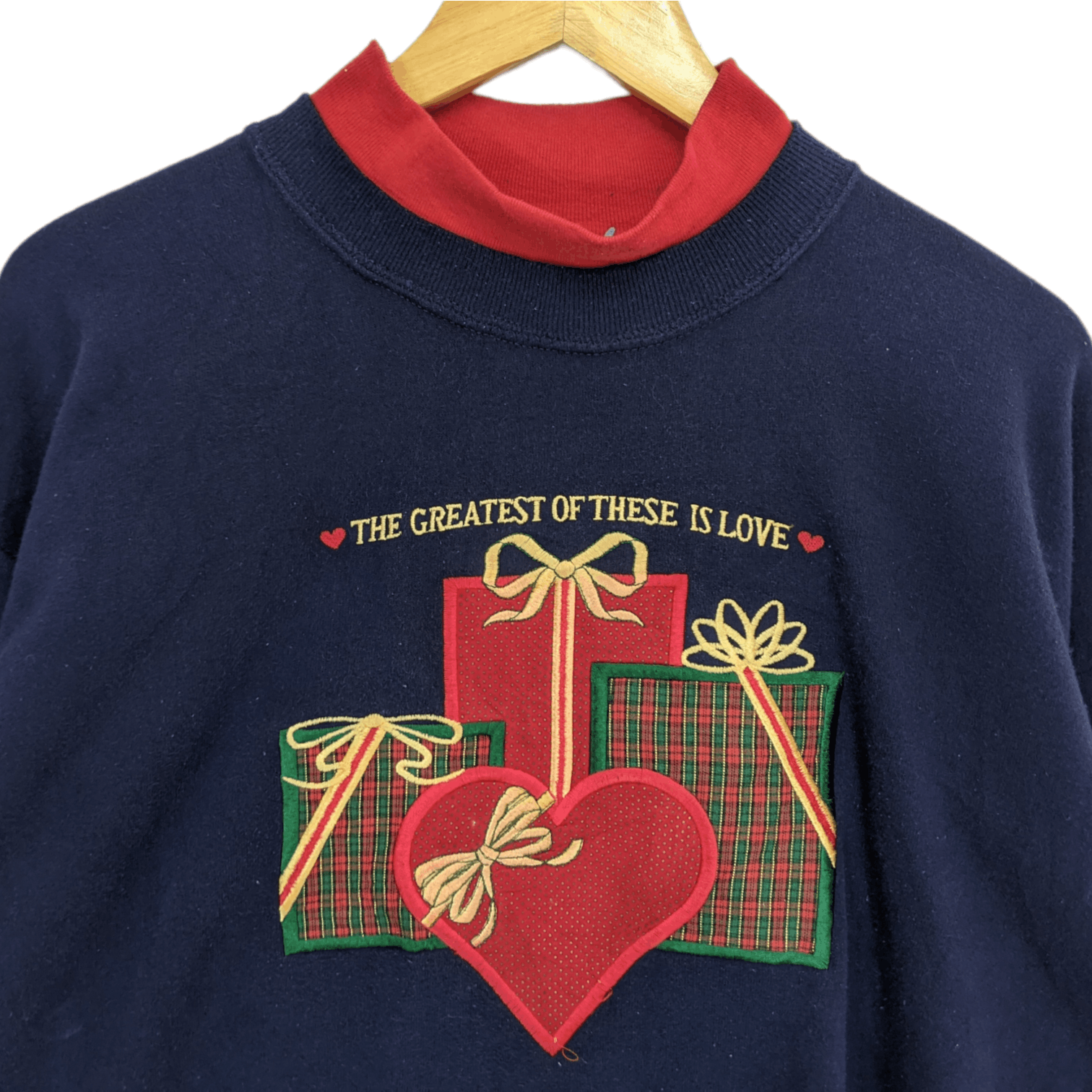 Jerzees Vintage 90's J.MACINALLY'S Christmas Gift Love Sweatshirt Size US XL / EU 56 / 4 - 4 Thumbnail