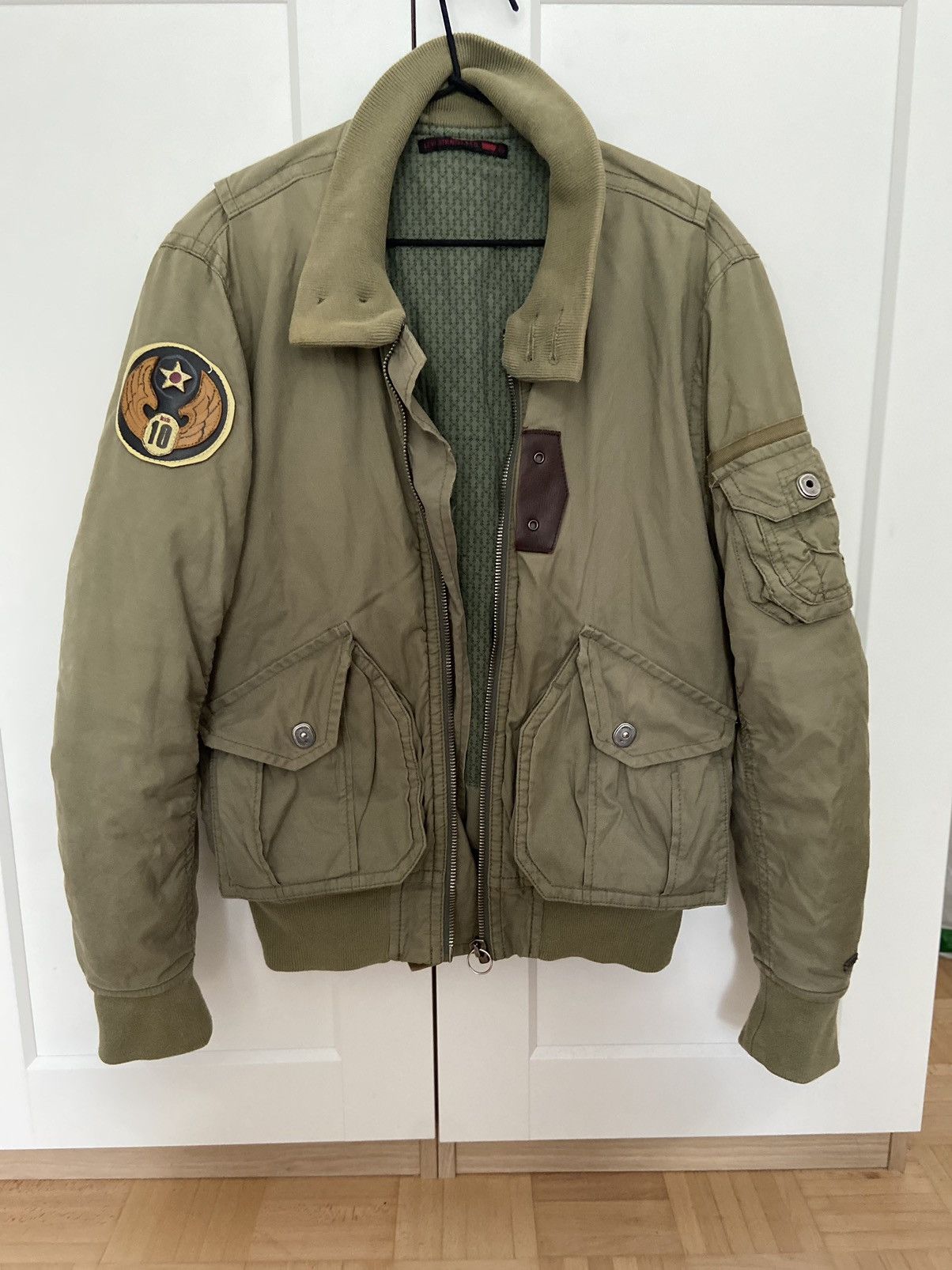 Japanese Brand × Levi's Levi’s vintage bomber jacket alpha style rare y2k flight Size US M / EU 48-50 / 2 - 3 Thumbnail