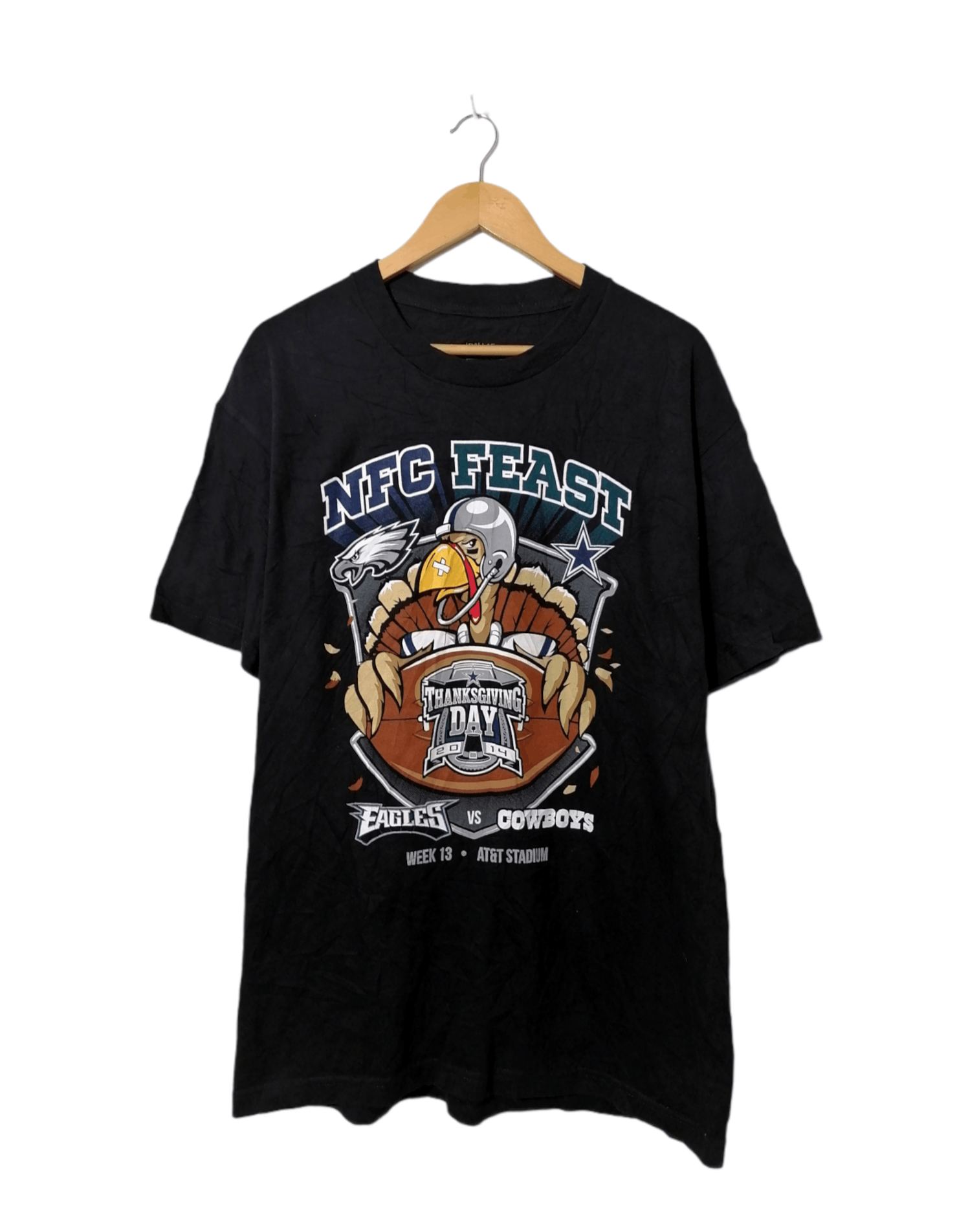 NFL Eagles Vs Cowboys NFC Feast Thanksgiving Day 2014 Tee Size US L / EU 52-54 / 3 - 1 Thumbnail