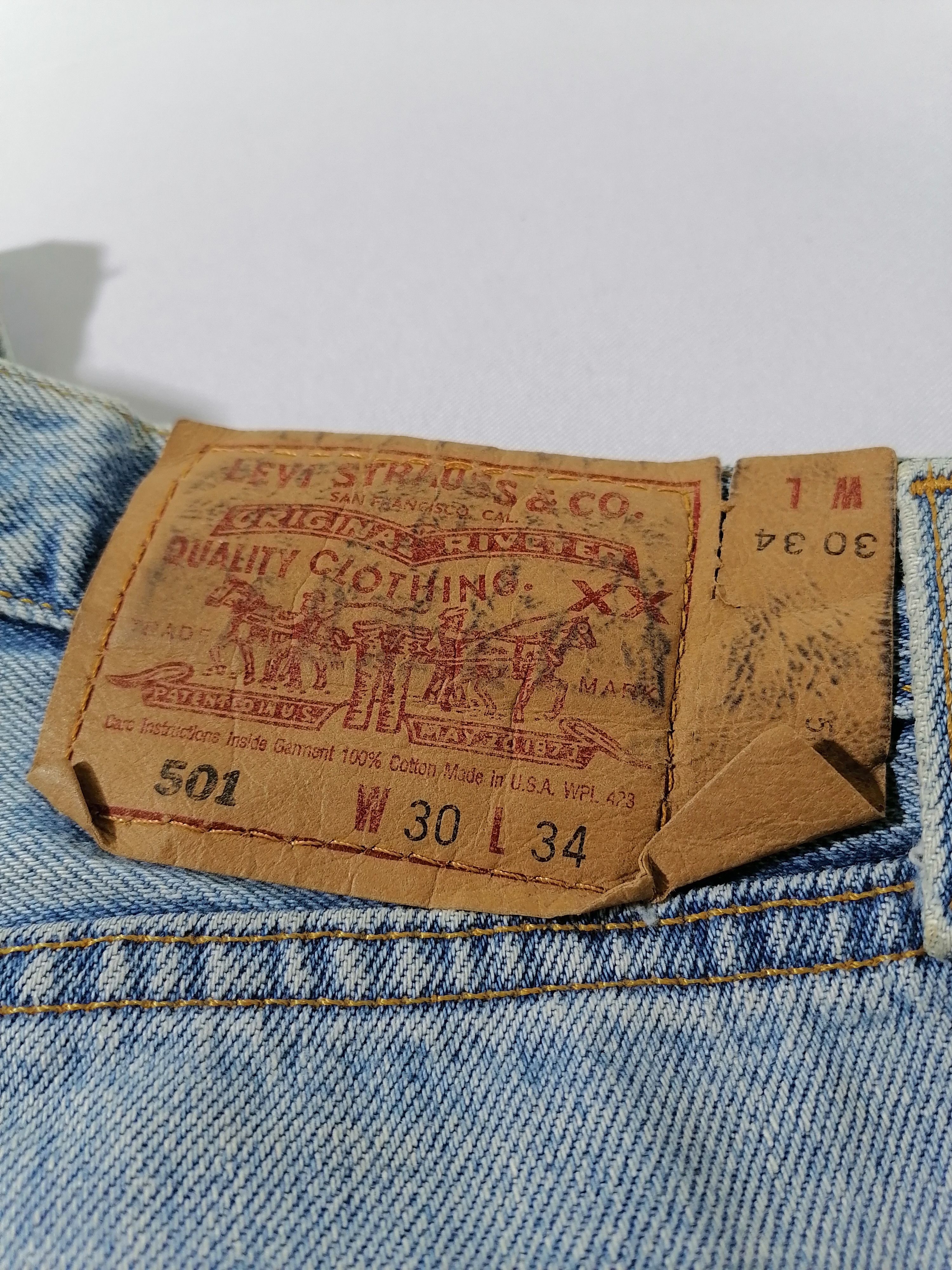 Levi's 501 Levi's Strauss Fly Button Denim Jeans Size 32" / US 10 / IT 46 - 5 Thumbnail