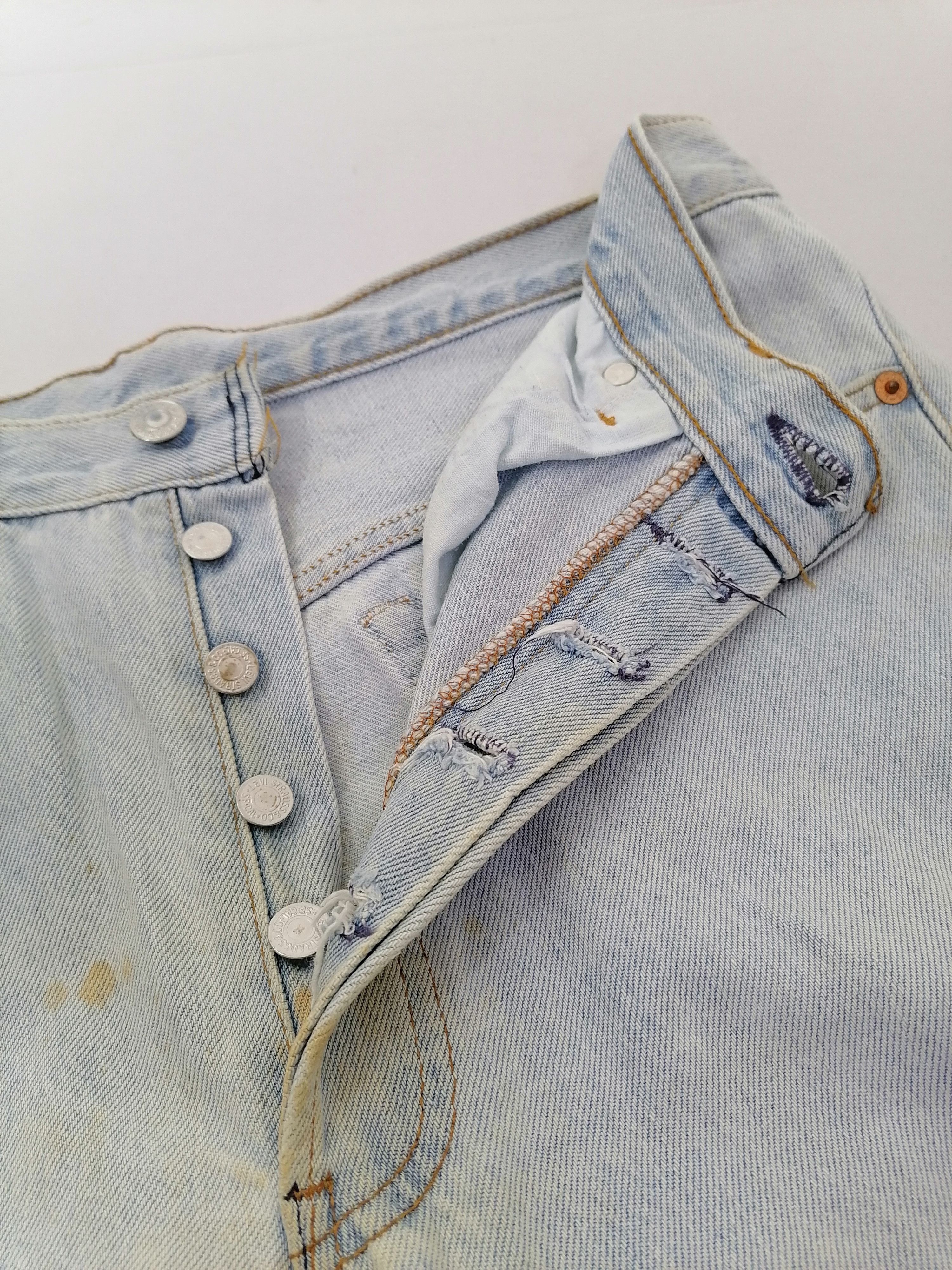 Levi's 501 Levi's Strauss Fly Button Denim Jeans Size US 32 / EU 48 - 4 Thumbnail