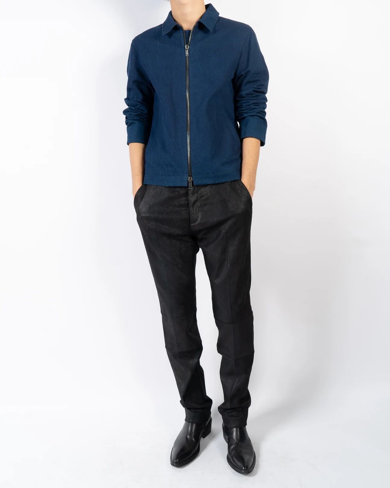 Haider Ackermann SS16 Washed Blue Workwear Jacket Size US S / EU 44-46 / 1 - 5 Thumbnail
