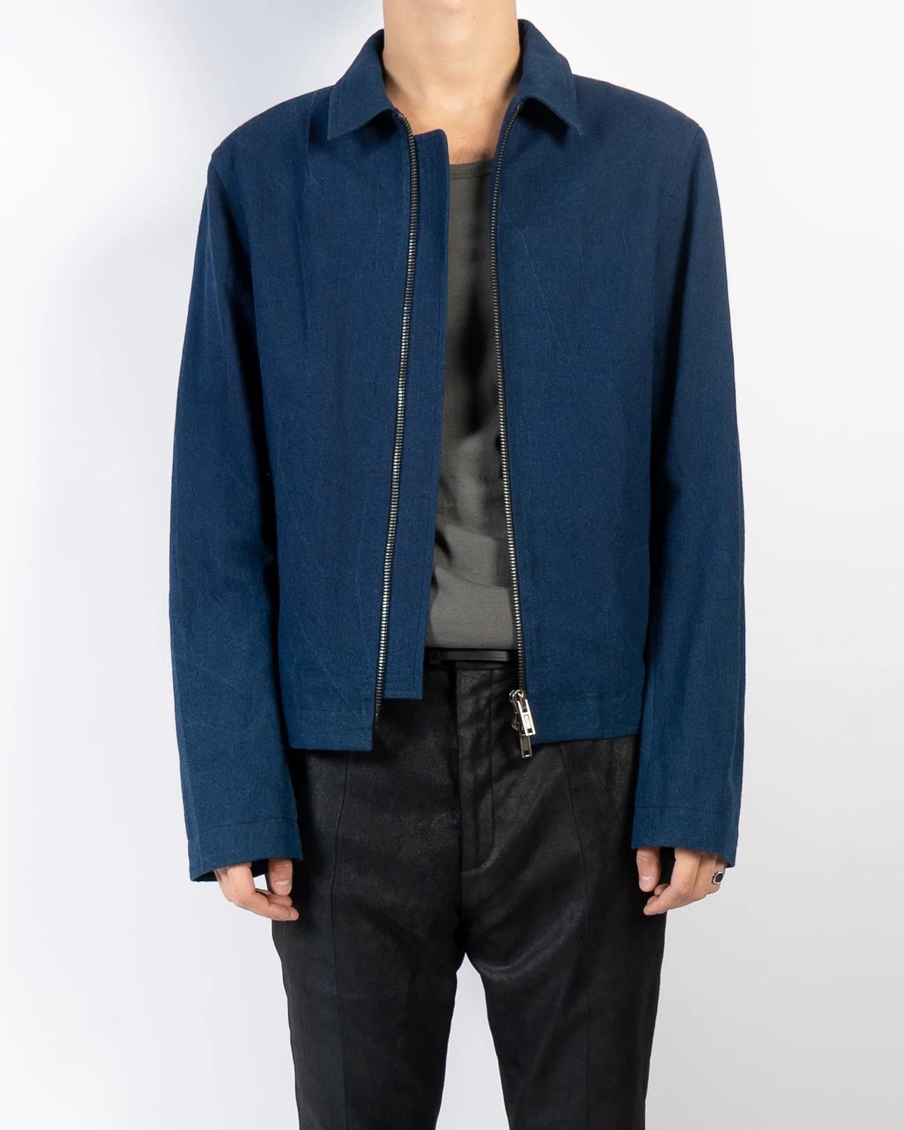 Haider Ackermann SS16 Washed Blue Workwear Jacket | Grailed 