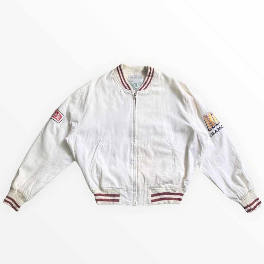 Vintage Hysteric Glamour Embroidered Cotton Stadium Jacket