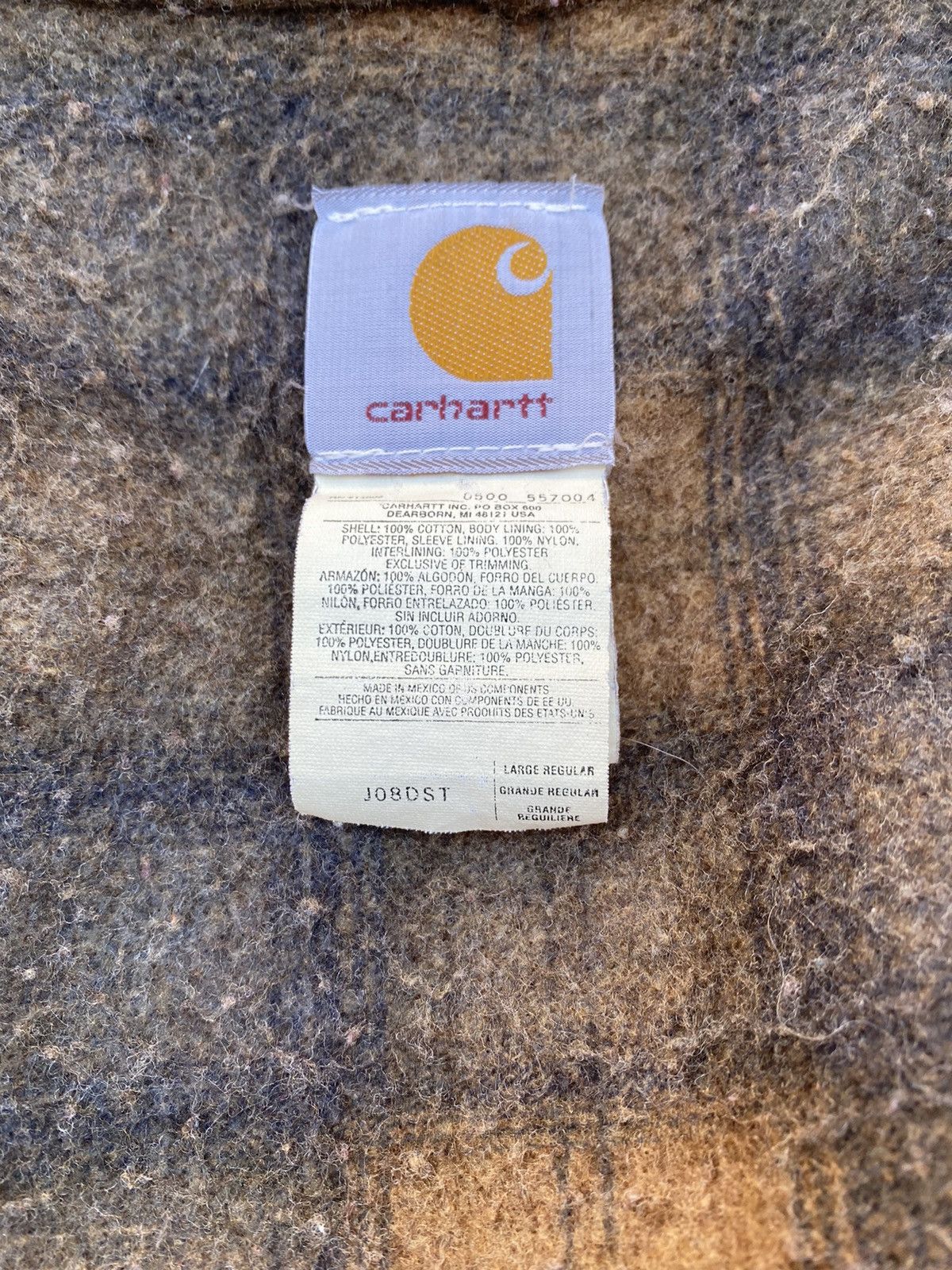 Carhartt × Vintage 90s Carhartt Denim Jacket Hooded / Vintage Distressed y2k Size US L / EU 52-54 / 3 - 6 Thumbnail