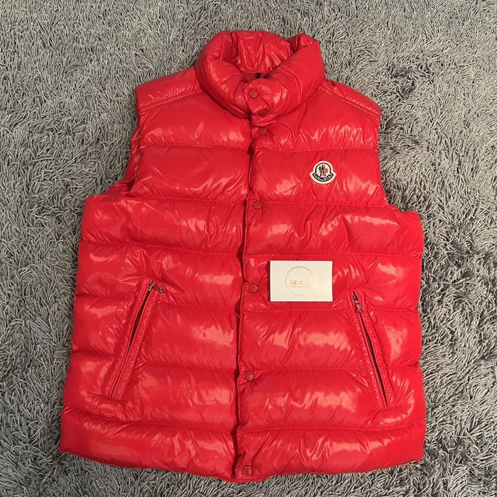 Moncler tib hot sale gilet red