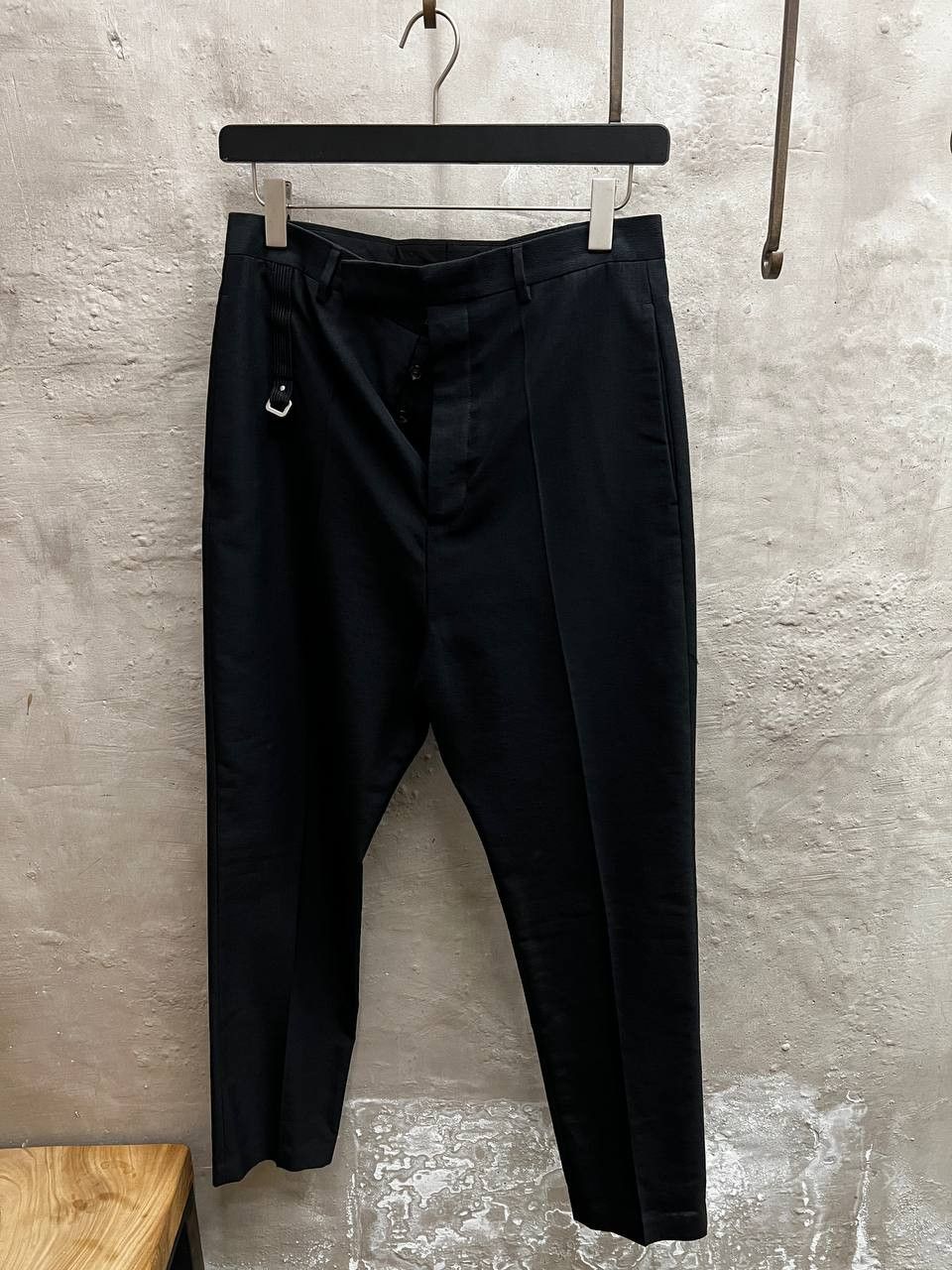 Image of Rick Owens Black Classic Pants, Men's (Size 36)