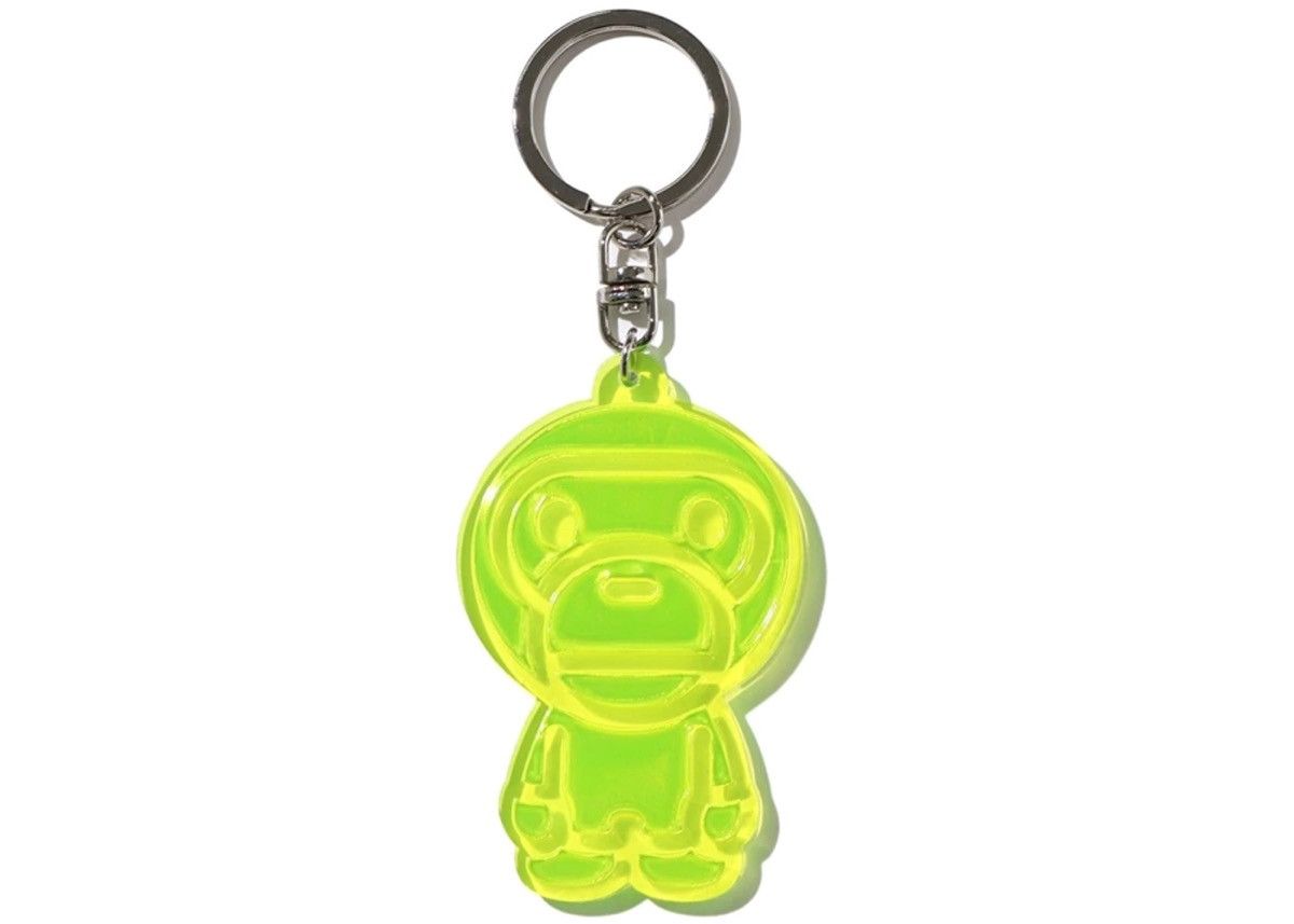 Bape Baby Milo Reflective Keychain Yellow Size ONE SIZE - 1 Thumbnail