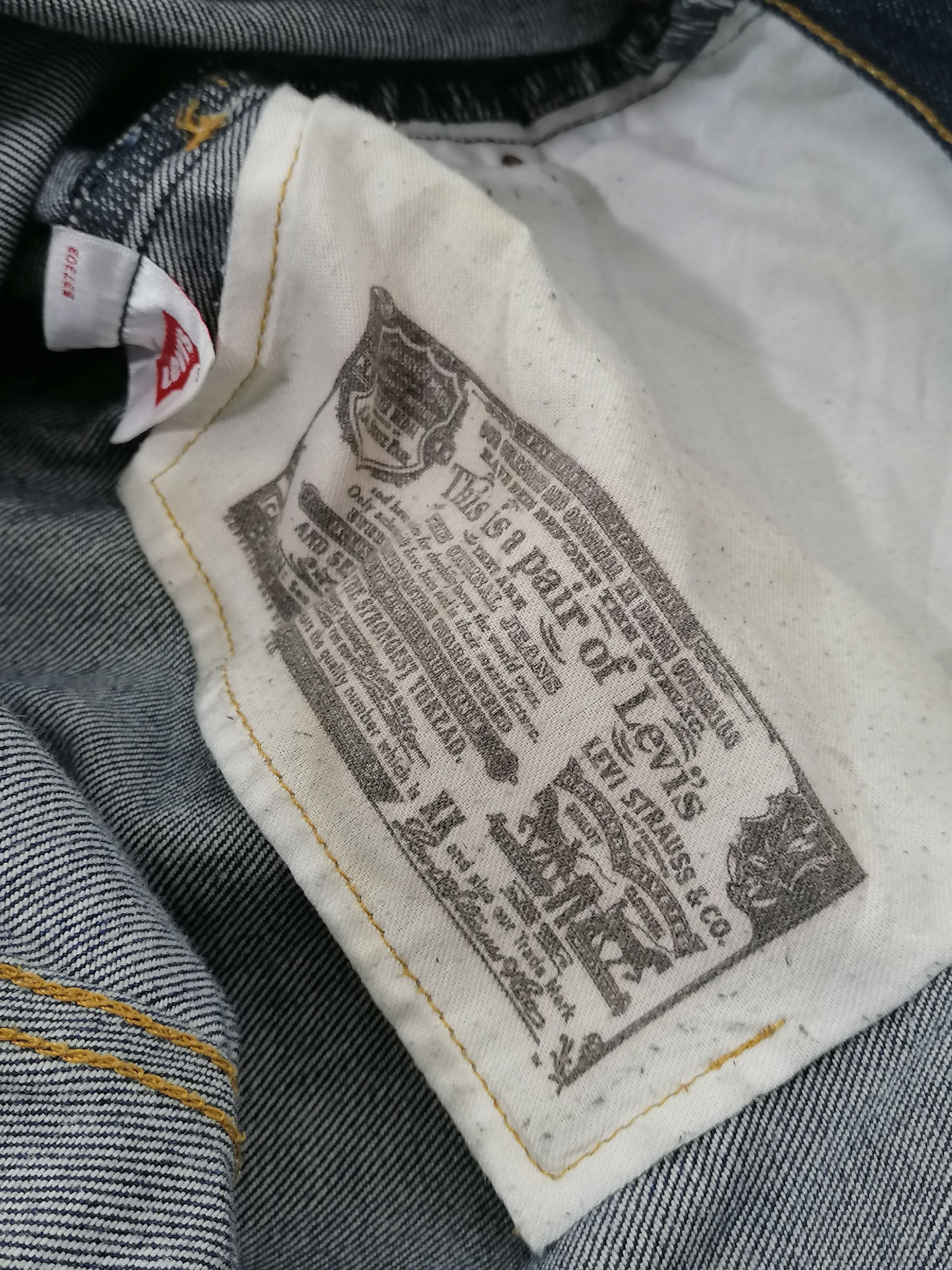 Levi's × Levi's Vintage Clothing 501 Levi's Strauss BIG SIZE Fly Button Denim Jeans Size US 44 / EU 60 - 3 Thumbnail