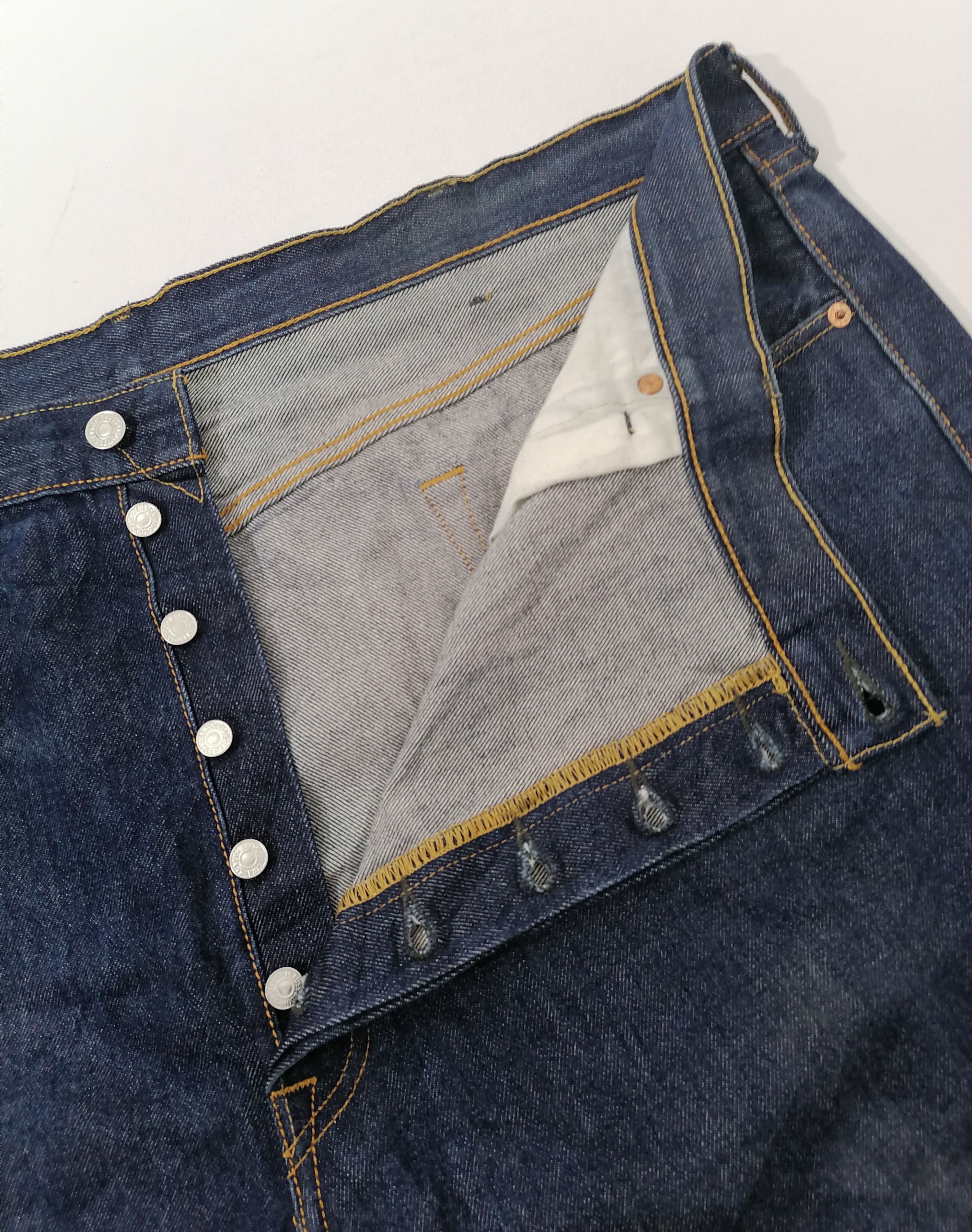 Levi's × Levi's Vintage Clothing 501 Levi's Strauss BIG SIZE Fly Button Denim Jeans Size US 44 / EU 60 - 5 Thumbnail