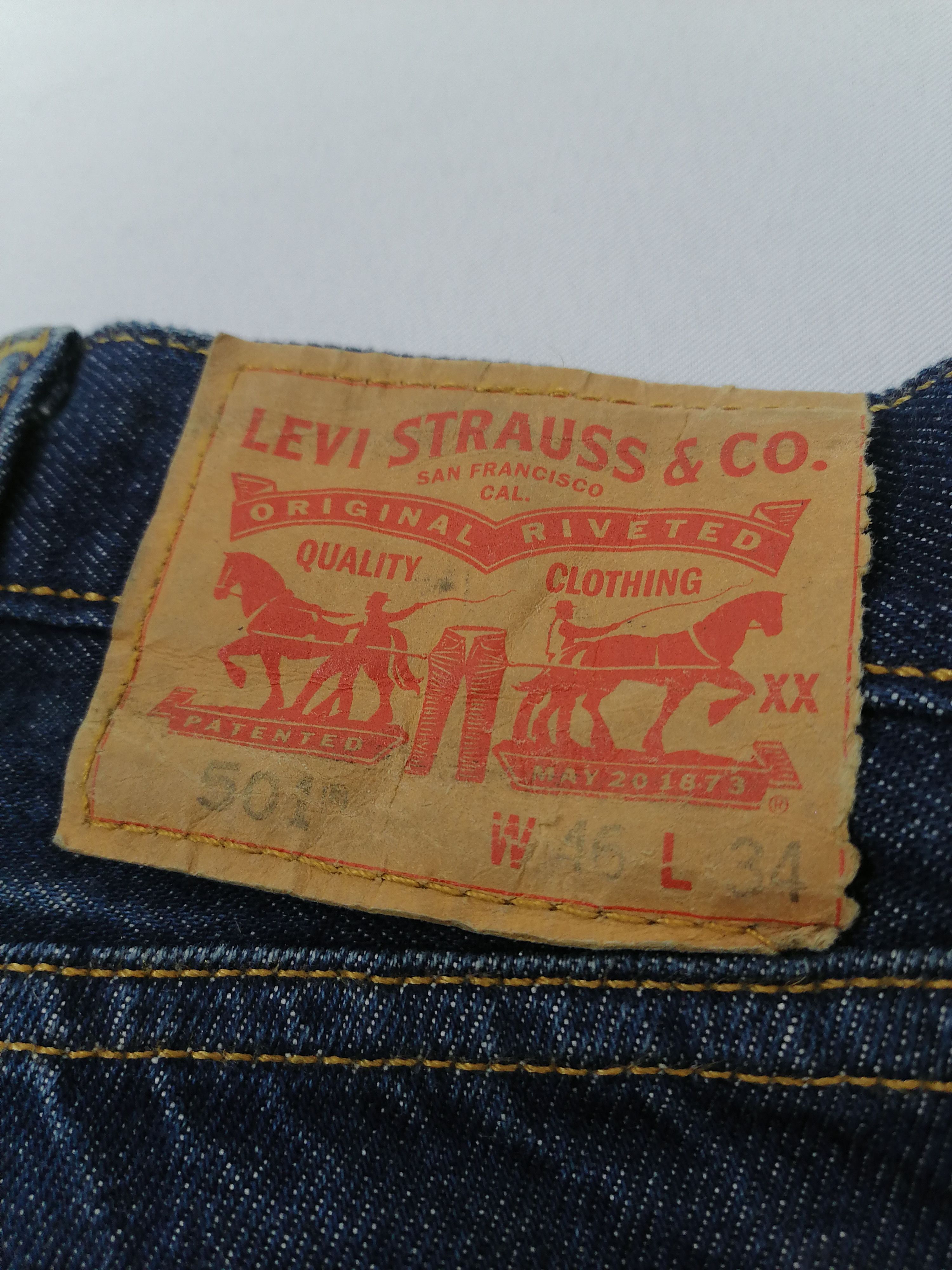 Levi's × Levi's Vintage Clothing 501 Levi's Strauss BIG SIZE Fly Button Denim Jeans Size US 44 / EU 60 - 6 Thumbnail
