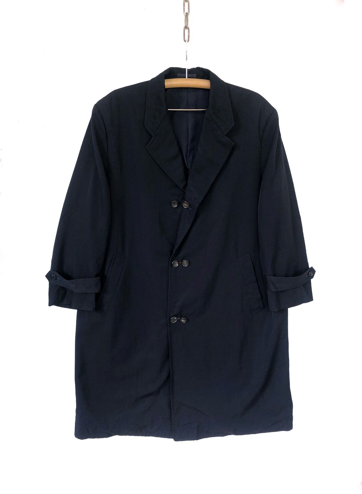 Comme des Garcons AW88 CdGH+ Double Button Boxy Runway Staff Coat Size US L / EU 52-54 / 3 - 3 Thumbnail