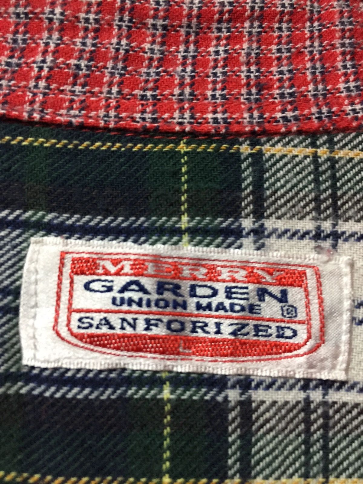 Japanese Brand × Malcolm McLaren Merry Garden Union Made Sanforized Button Up Shirt Size US L / EU 52-54 / 3 - 6 Thumbnail
