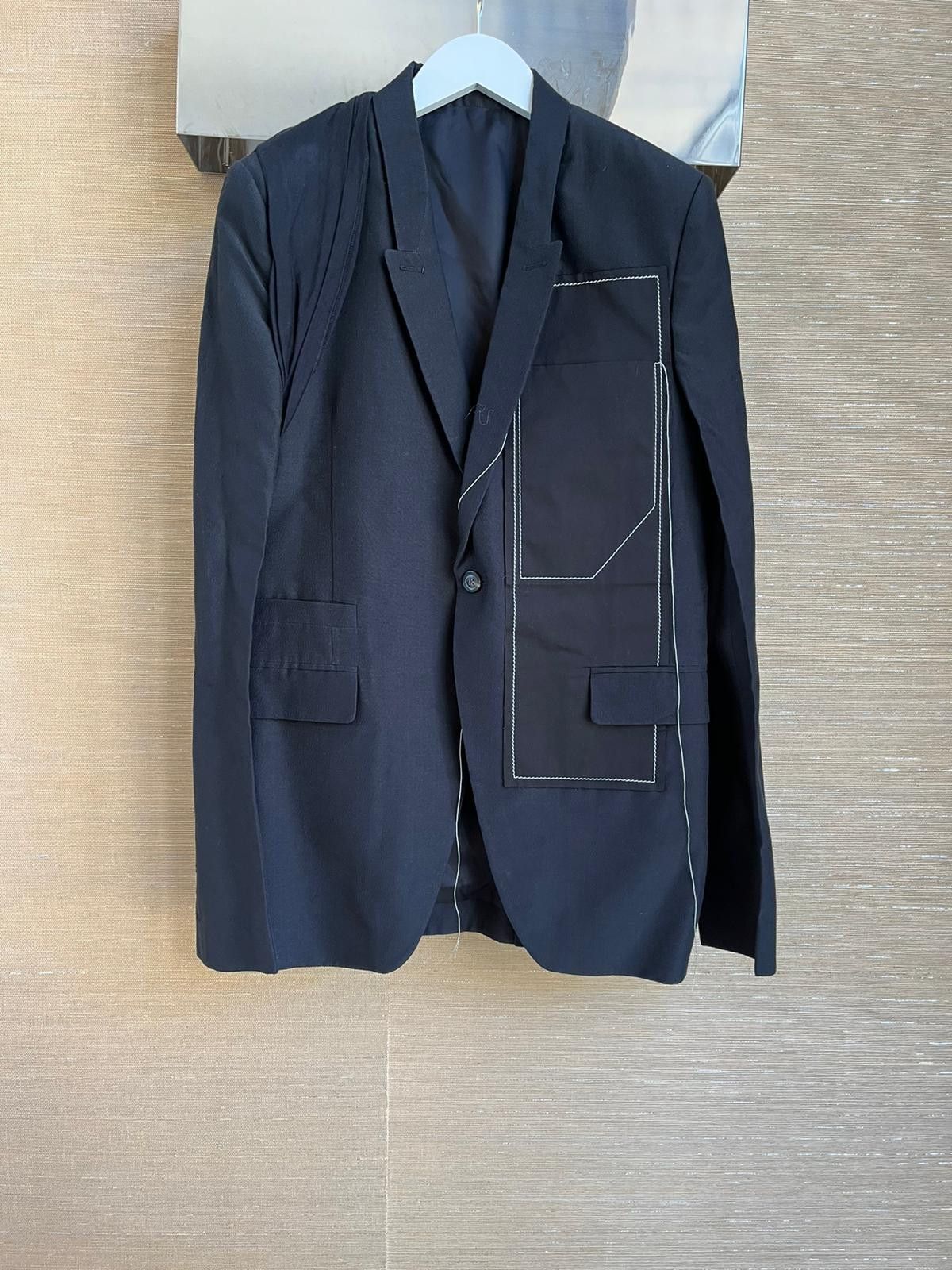 Rick Owens SS19 New Soft Blazer in Black Size US M / EU 48-50 / 2 - 1 Thumbnail