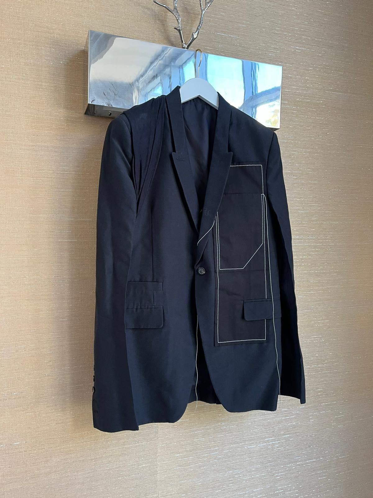 Rick Owens SS19 New Soft Blazer in Black Size US M / EU 48-50 / 2 - 2 Thumbnail
