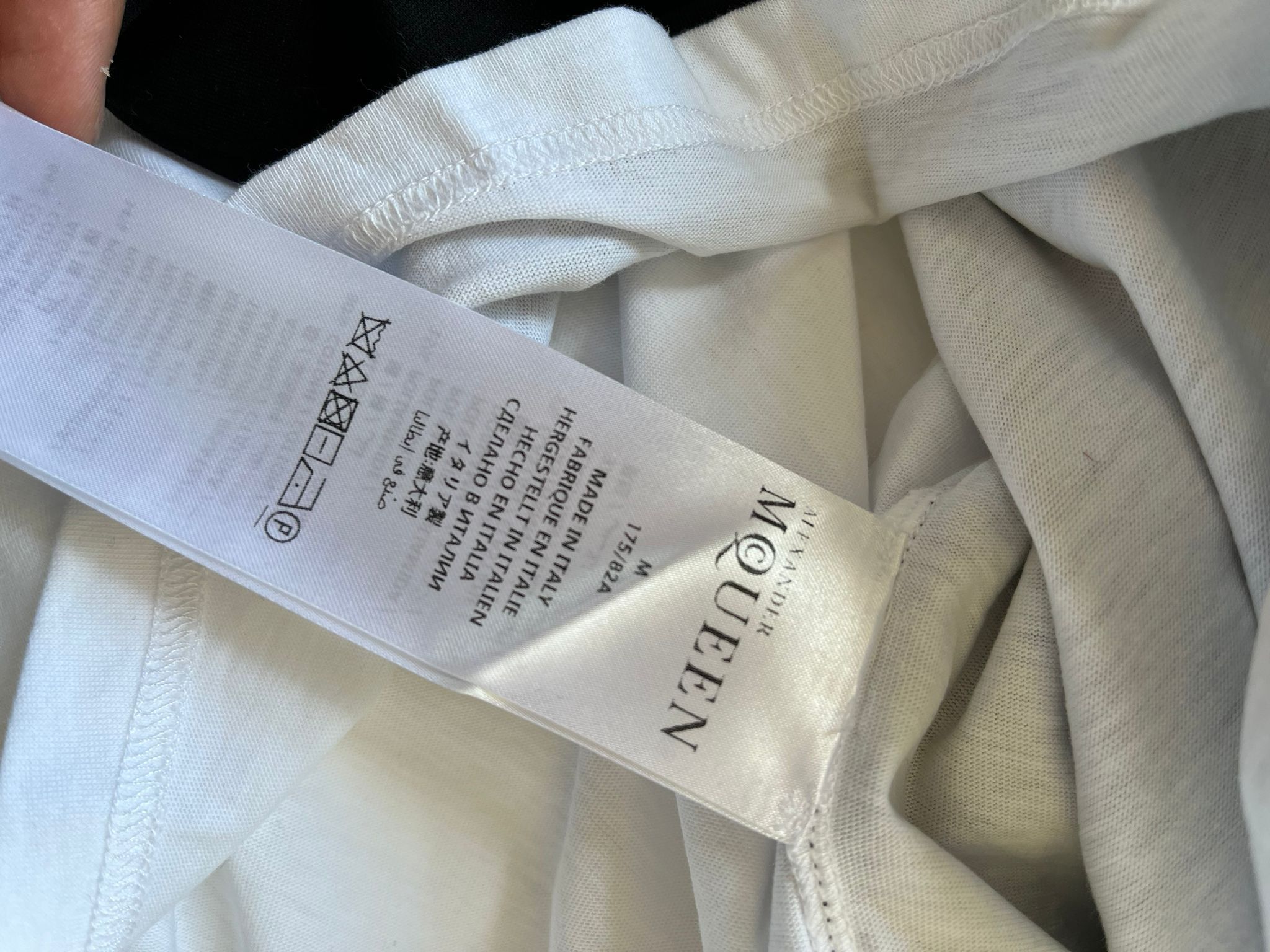 Alexander McQueen Long Sleeve Shirt in Black & White Size US M / EU 48-50 / 2 - 8 Thumbnail