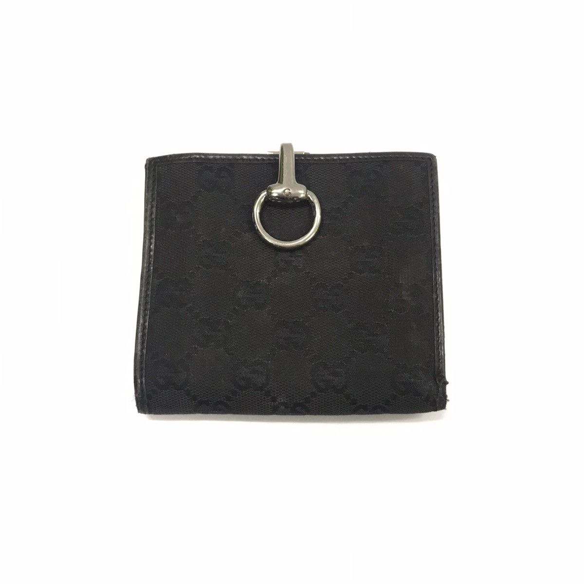 Gucci Vintage Gucci Black Monogram Clipper Wallet Size ONE SIZE - 2 Thumbnail